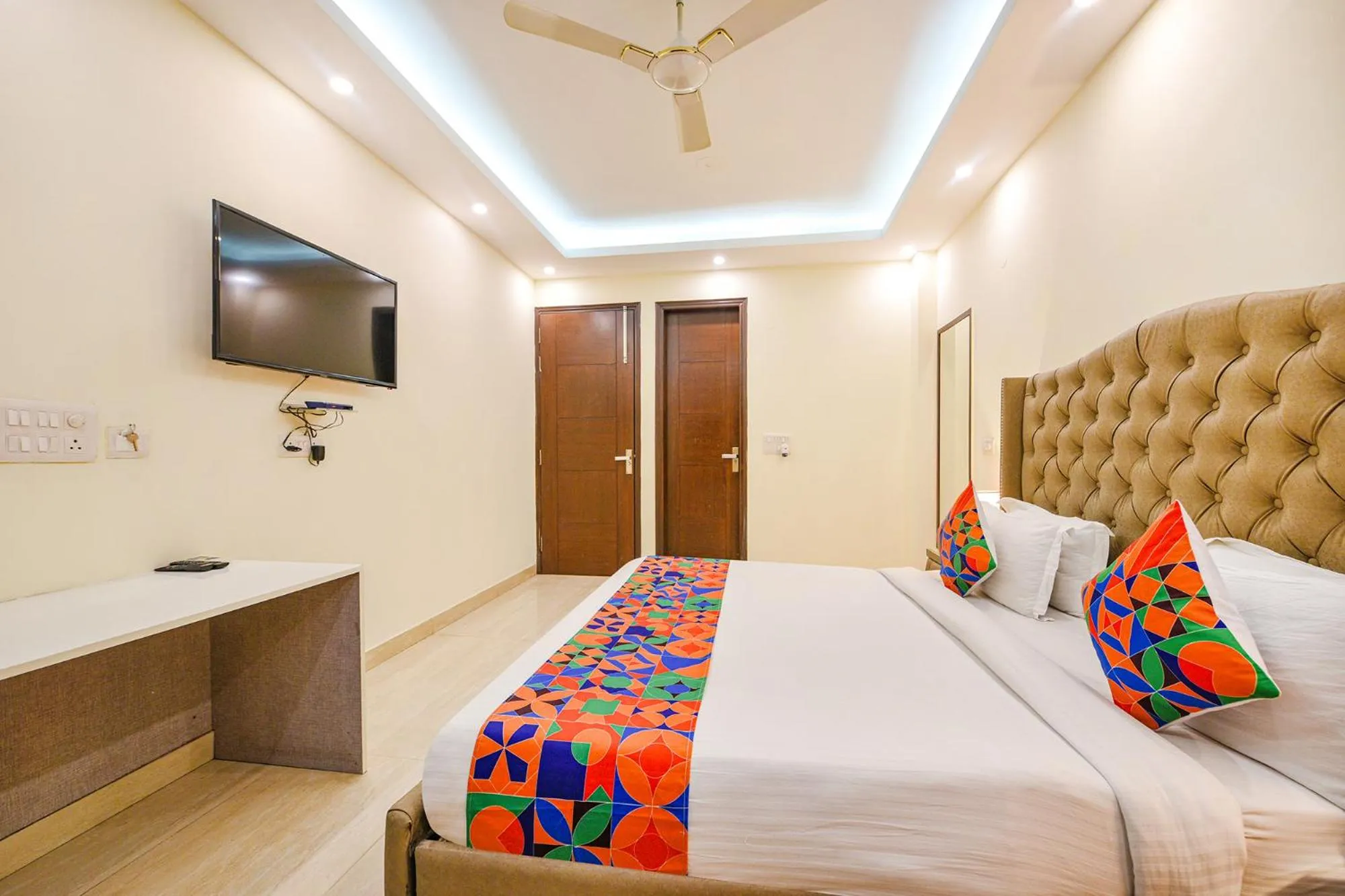 Bed in FabHotel AK Villa