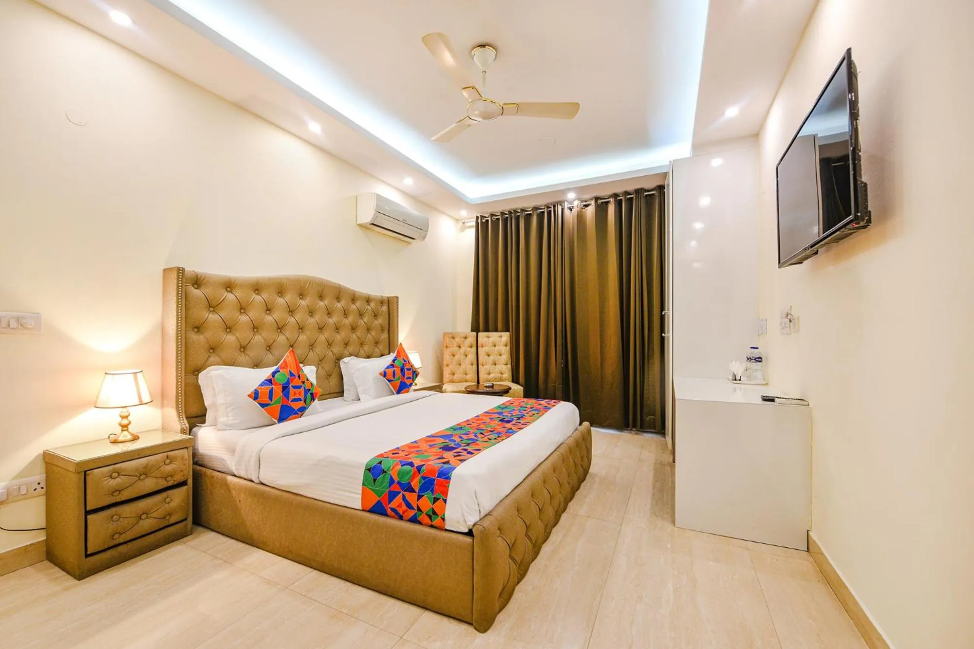 Bed in FabHotel AK Villa