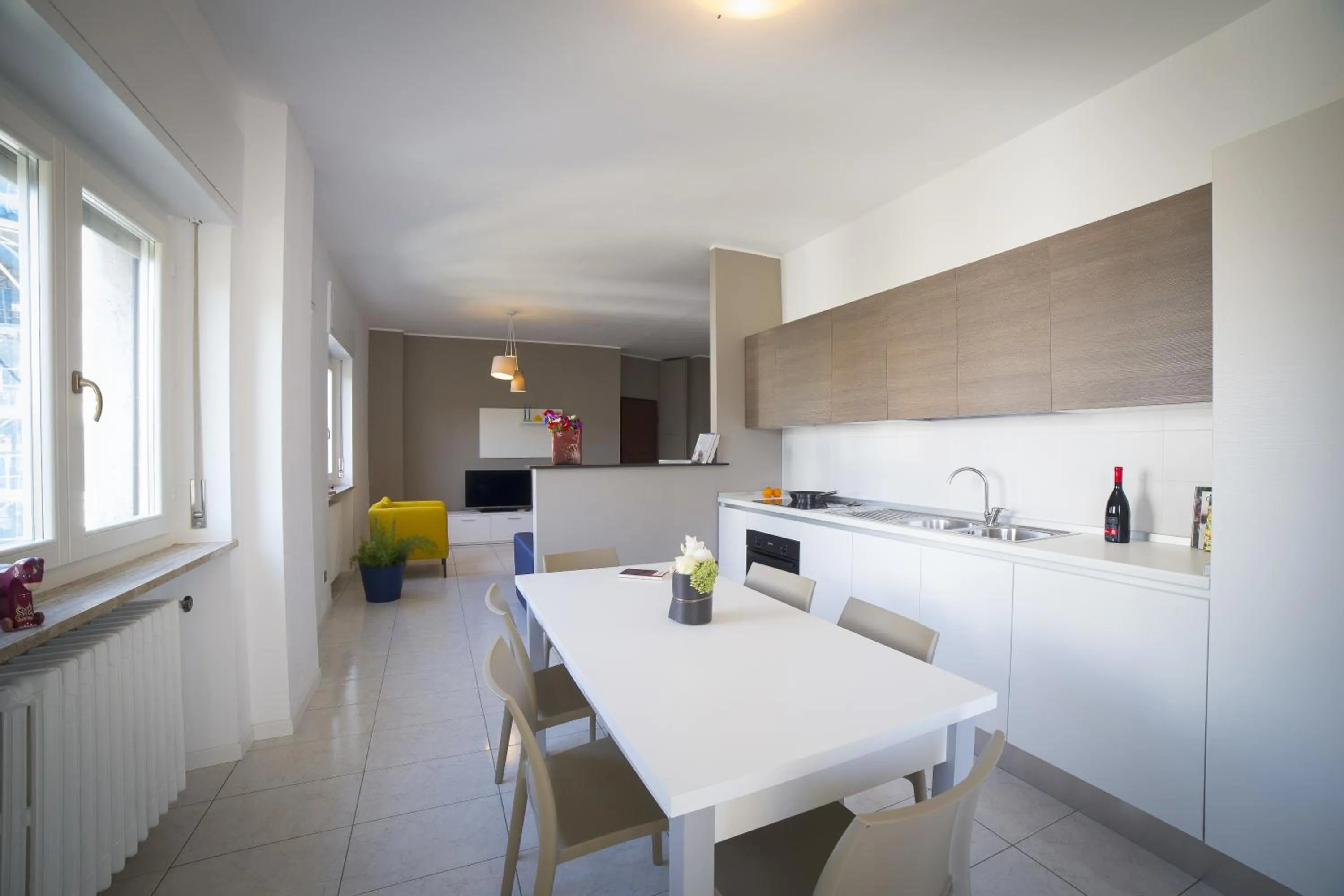 Kitchen or kitchenette in Aurum Aparthotels Gambara