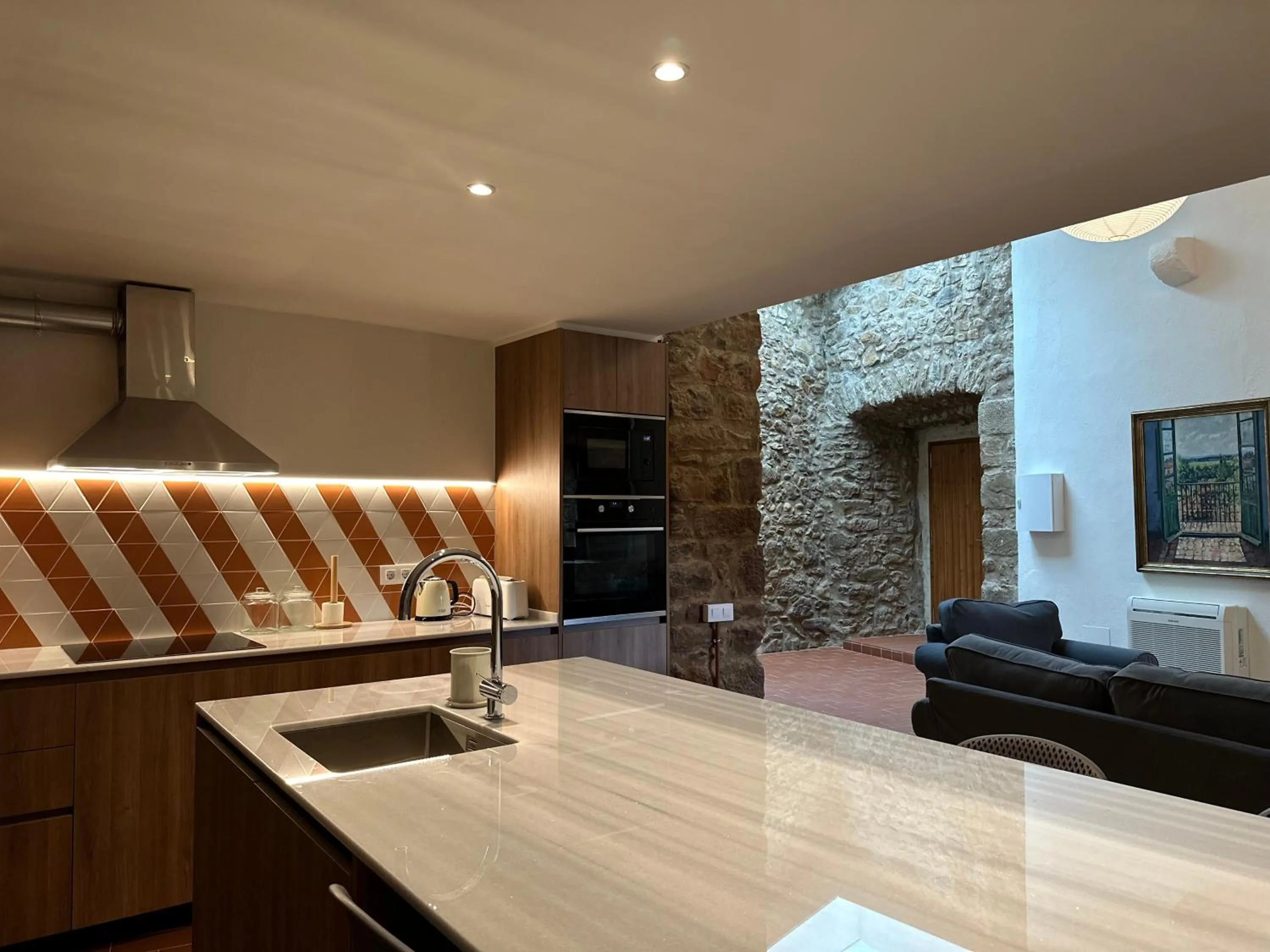 Kitchen or kitchenette in Encís d'Empordà -Adults Only-