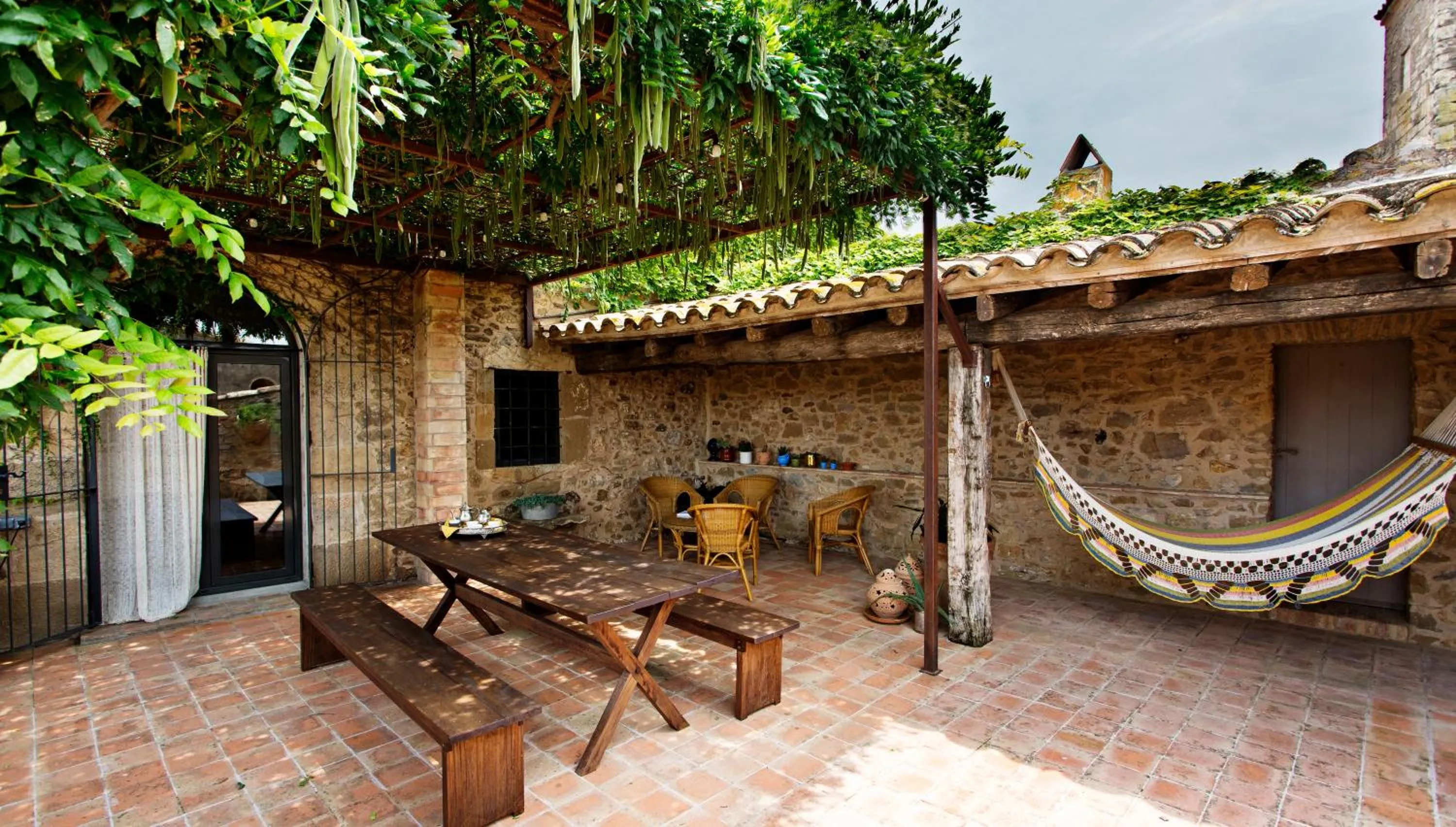 Balcony/Terrace in Encís d'Empordà -Adults Only-