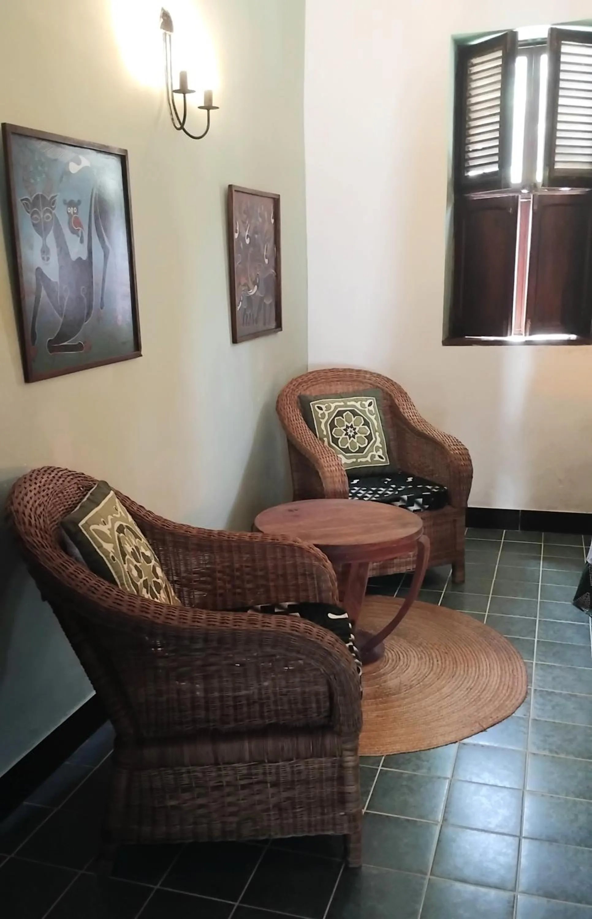 Seating area in Villa Bahati Zanzibar