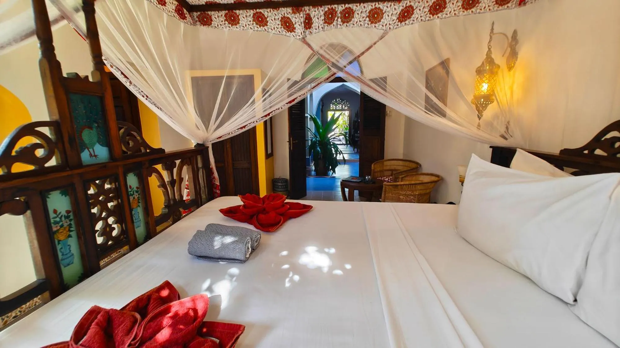 Bedroom, Bed in Villa Bahati Zanzibar