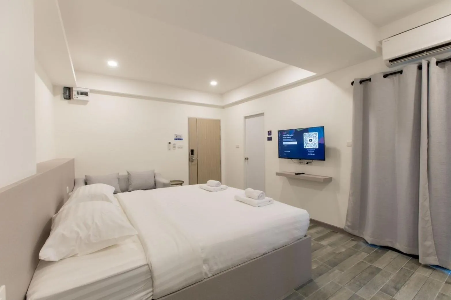 Bed in P9 Ratchada Hotel