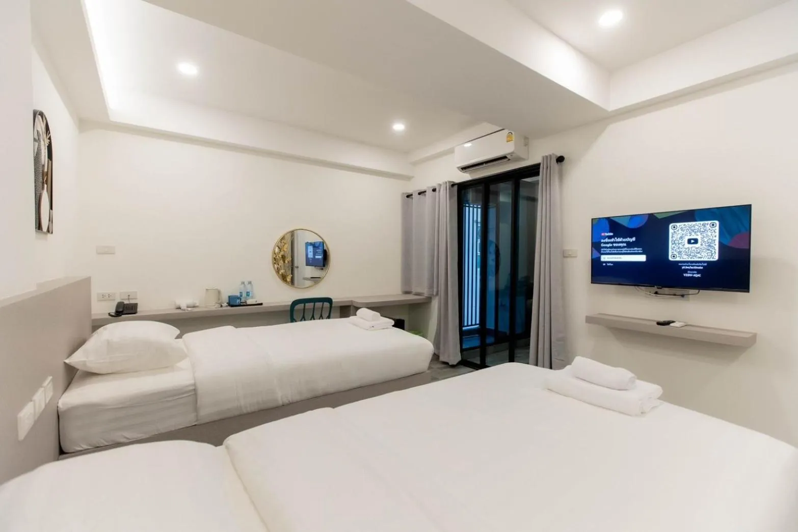 Bed in P9 Ratchada Hotel