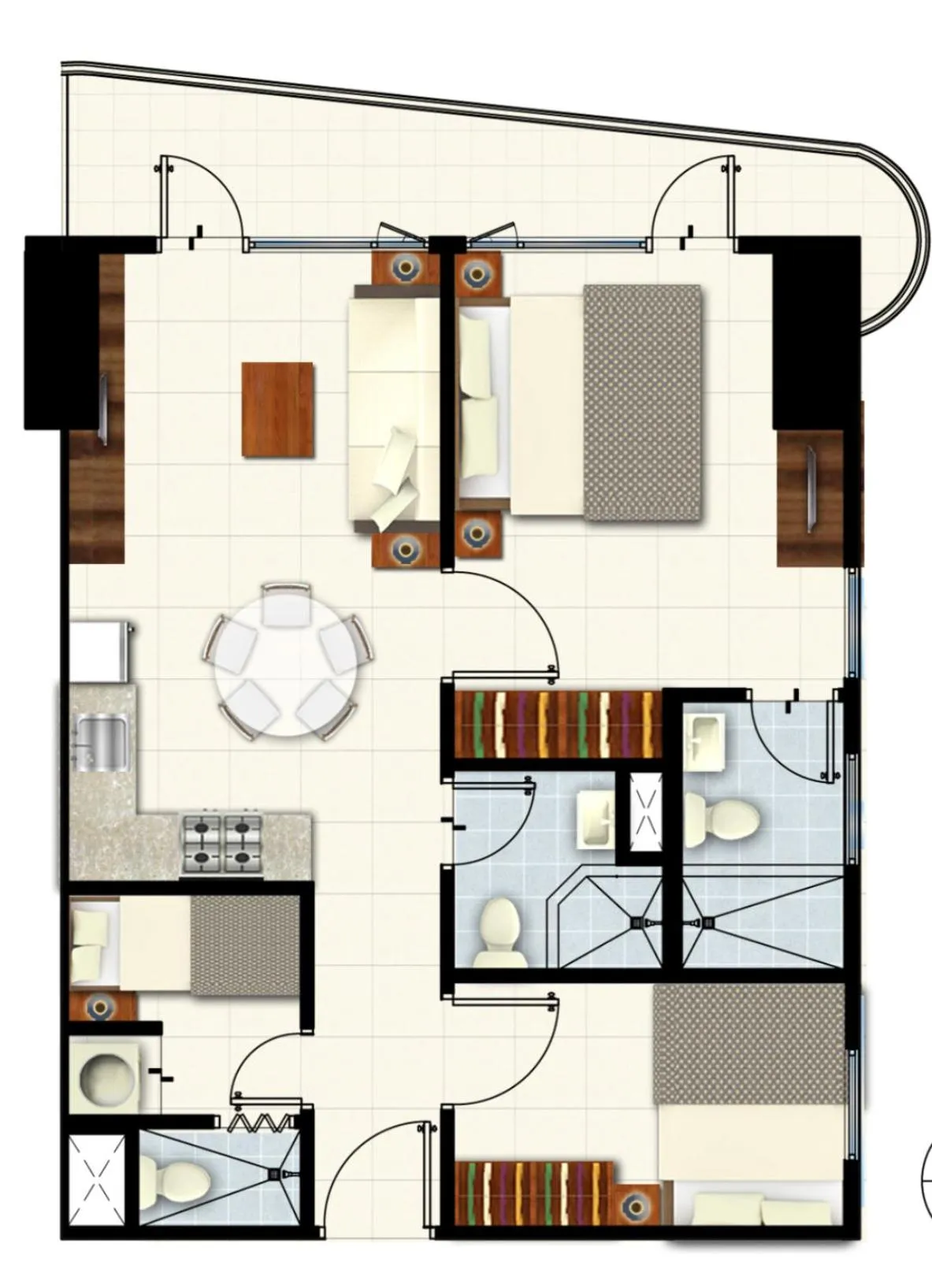 Floor plan in SMDC Coast Residences