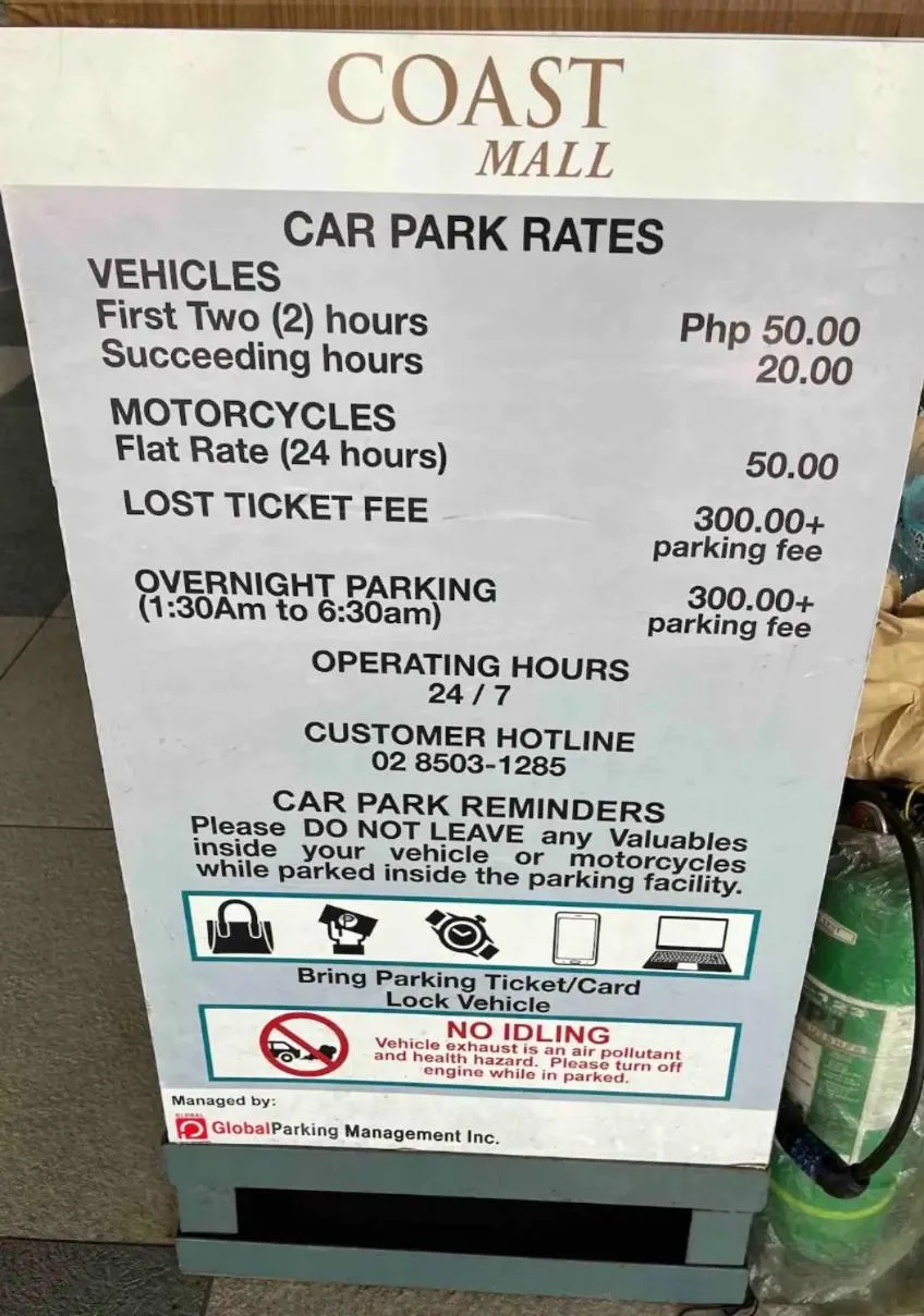 Parking in SMDC Coast Residences