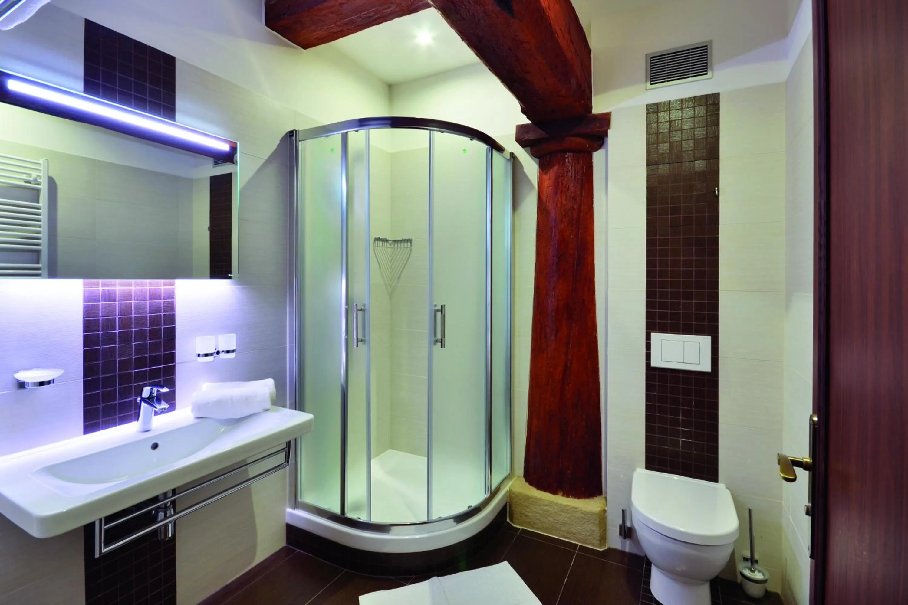 Bathroom in Hotel Malý Pivovar