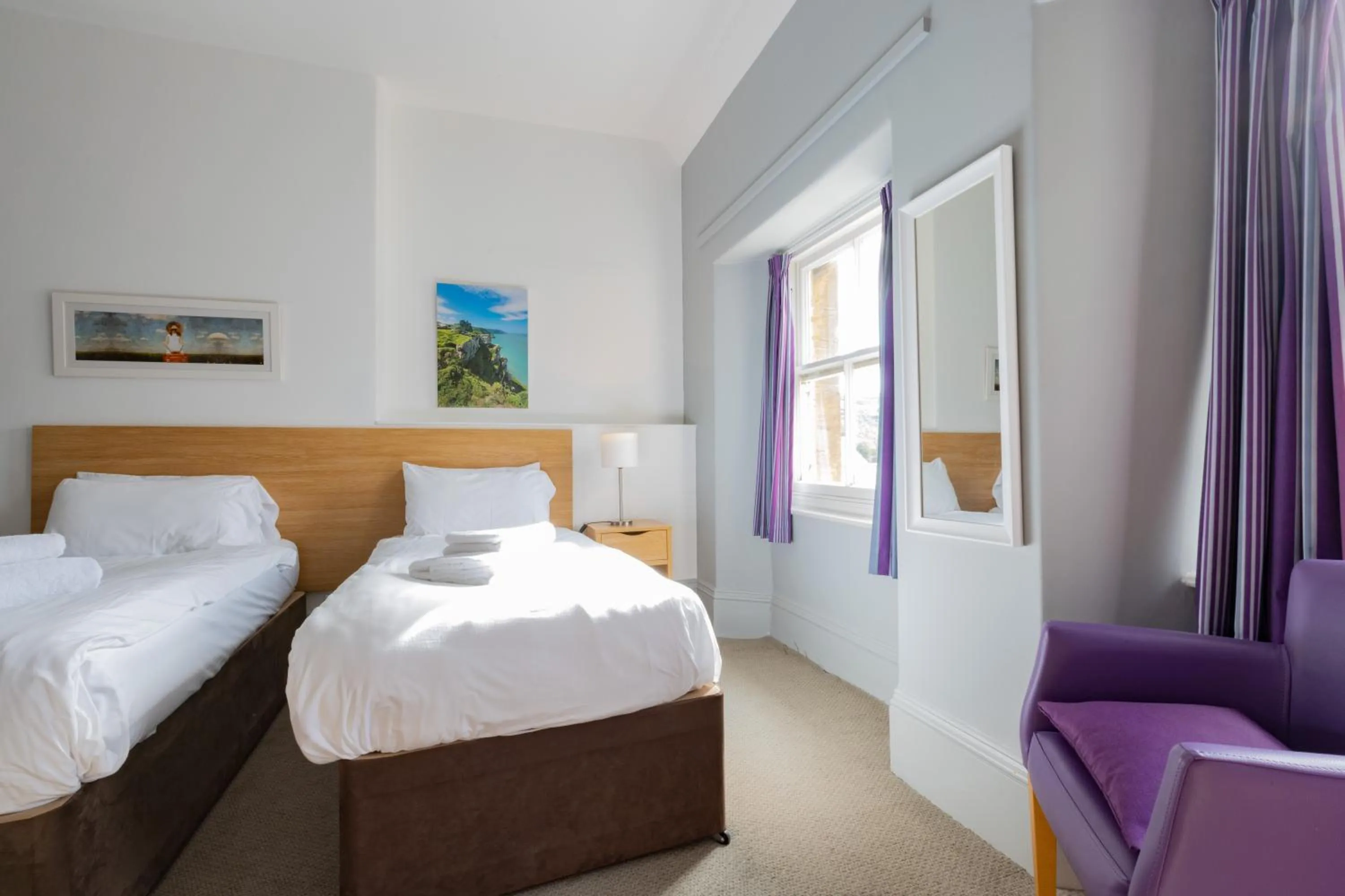 Twin Room with Sea View in The Valley of Rocks Hotel