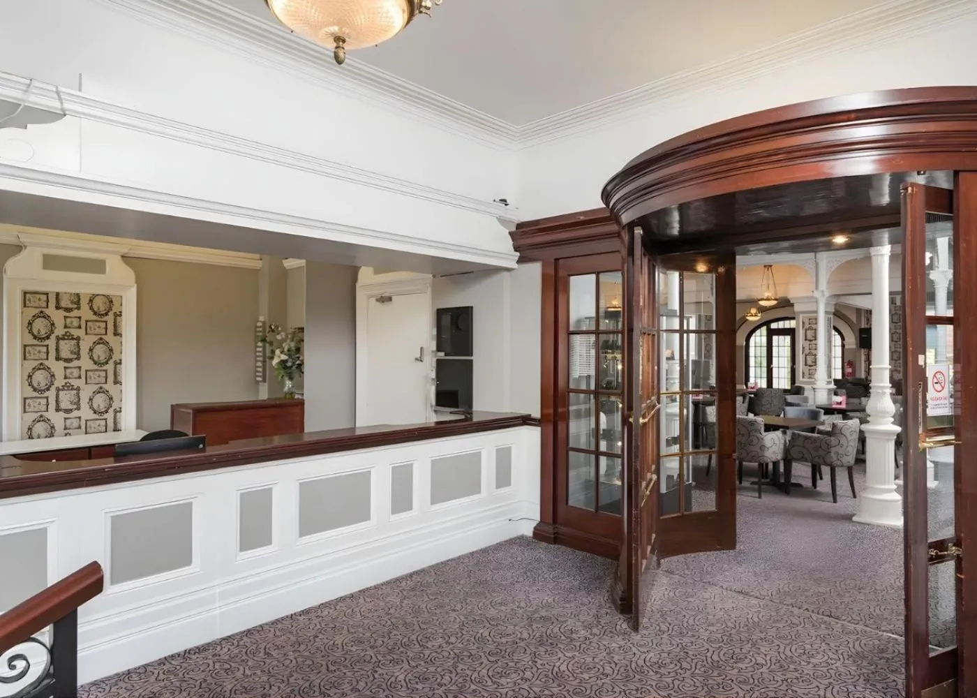 Lobby or reception in The Valley of Rocks Hotel