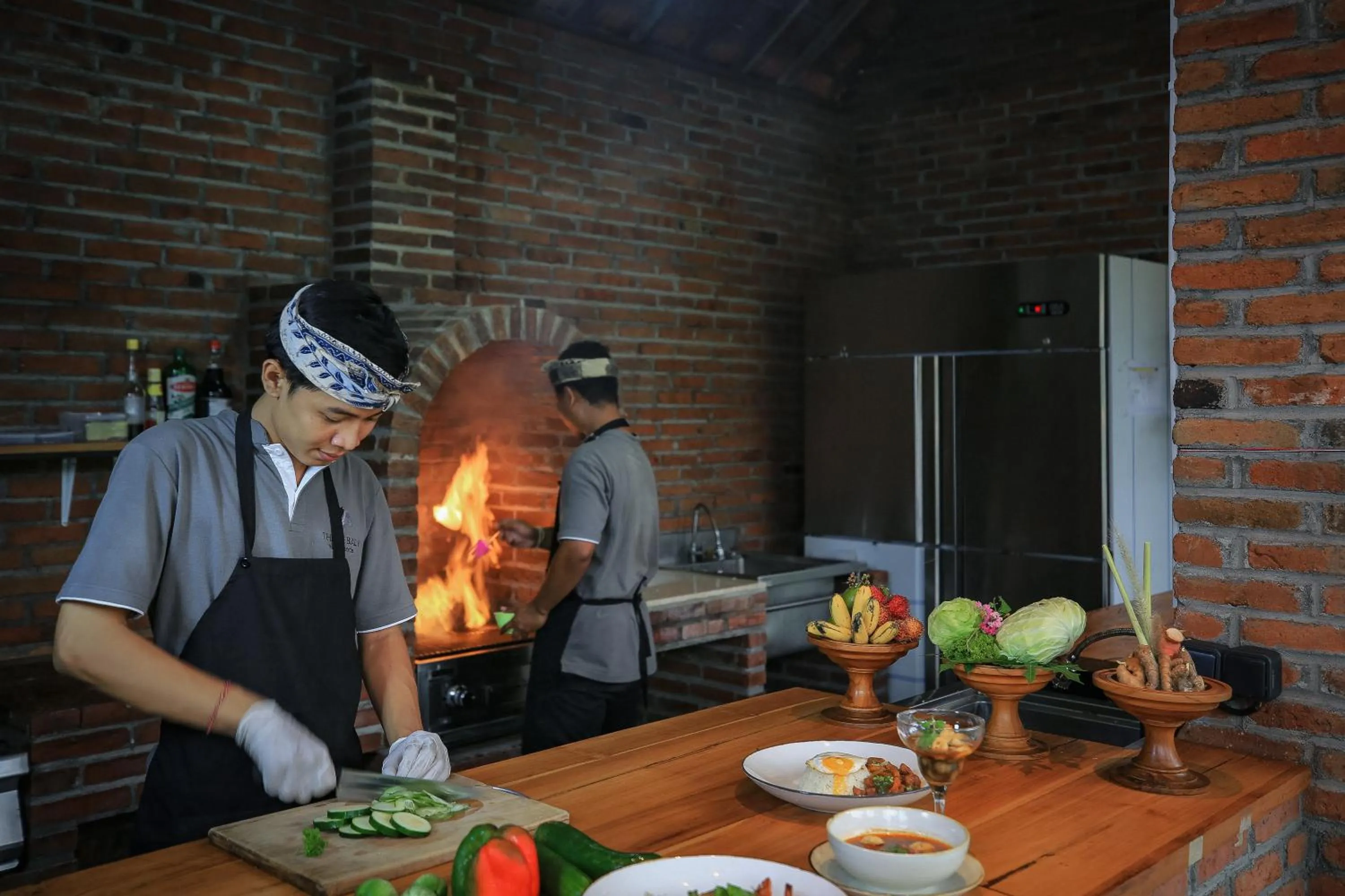 Communal kitchen in The Sebali Penida Beach Resort