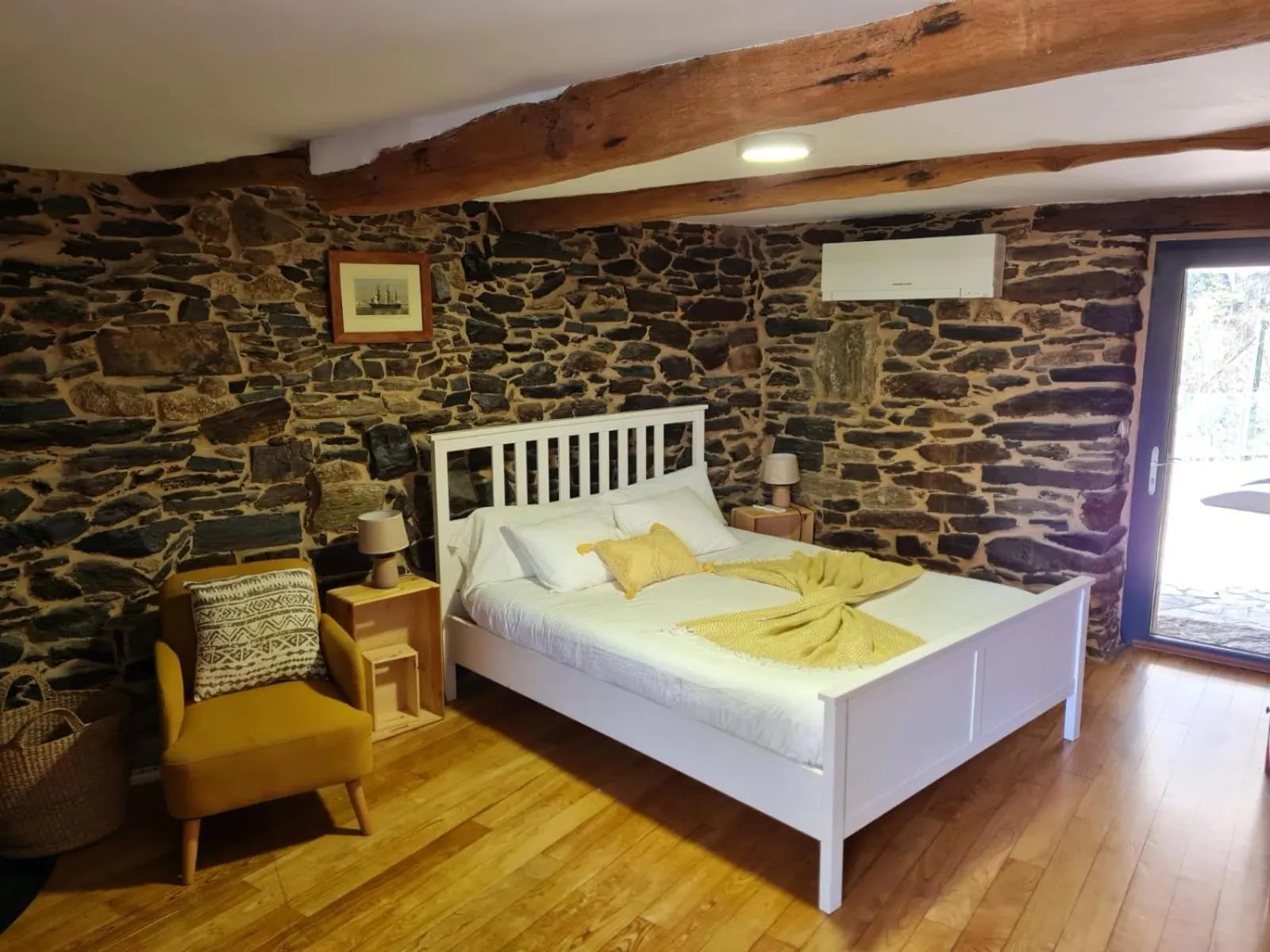 Bed in Cabo Do Mundo Casa Rural