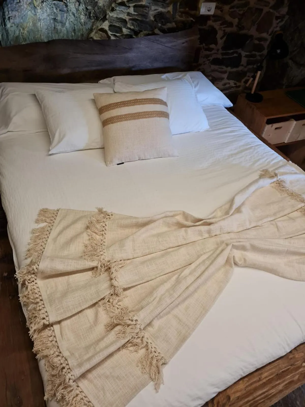 Bed in Cabo Do Mundo Casa Rural