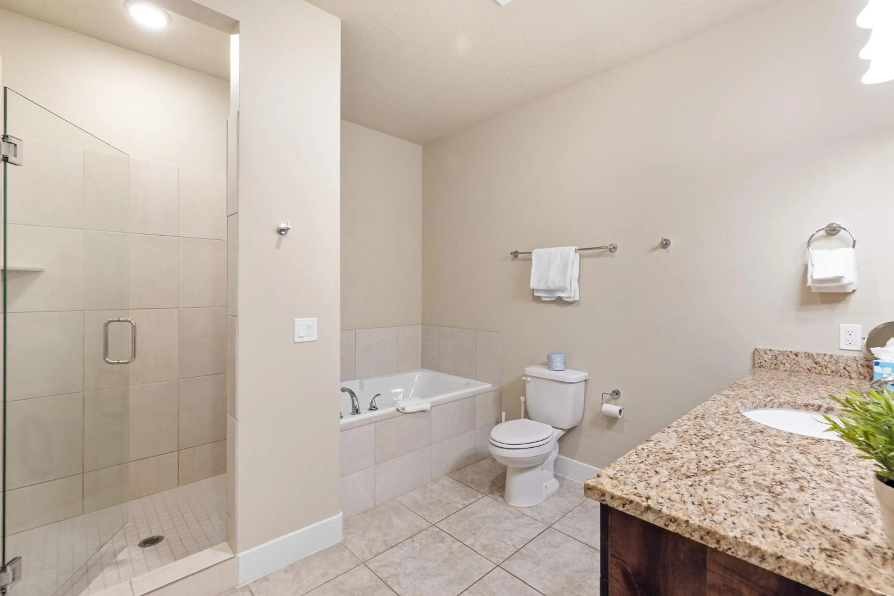 Shower in Vacation Rentals at Sand Hollow Resort