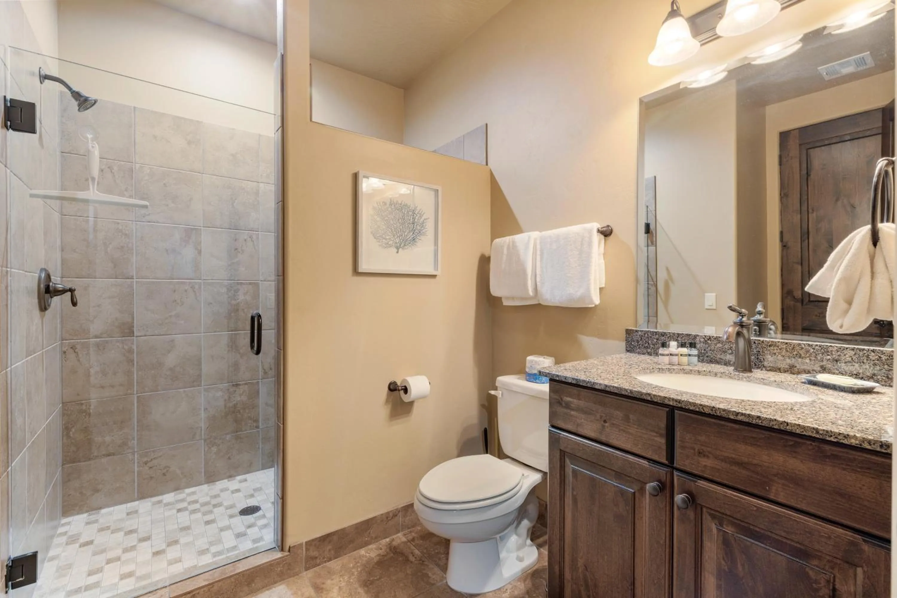 Shower in Vacation Rentals at Sand Hollow Resort