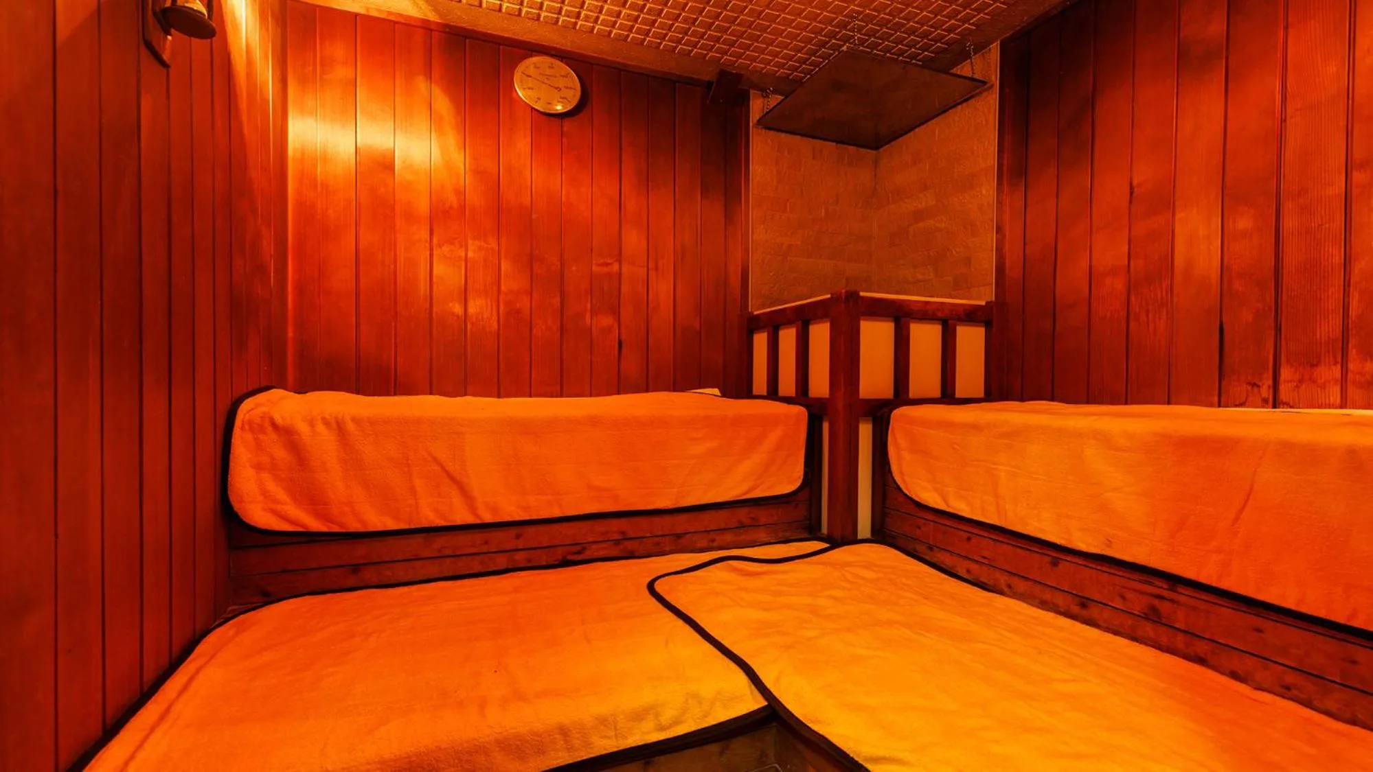 Sauna, Bed in 緑風苑 きよはる Ryokufuen Kiyoharu