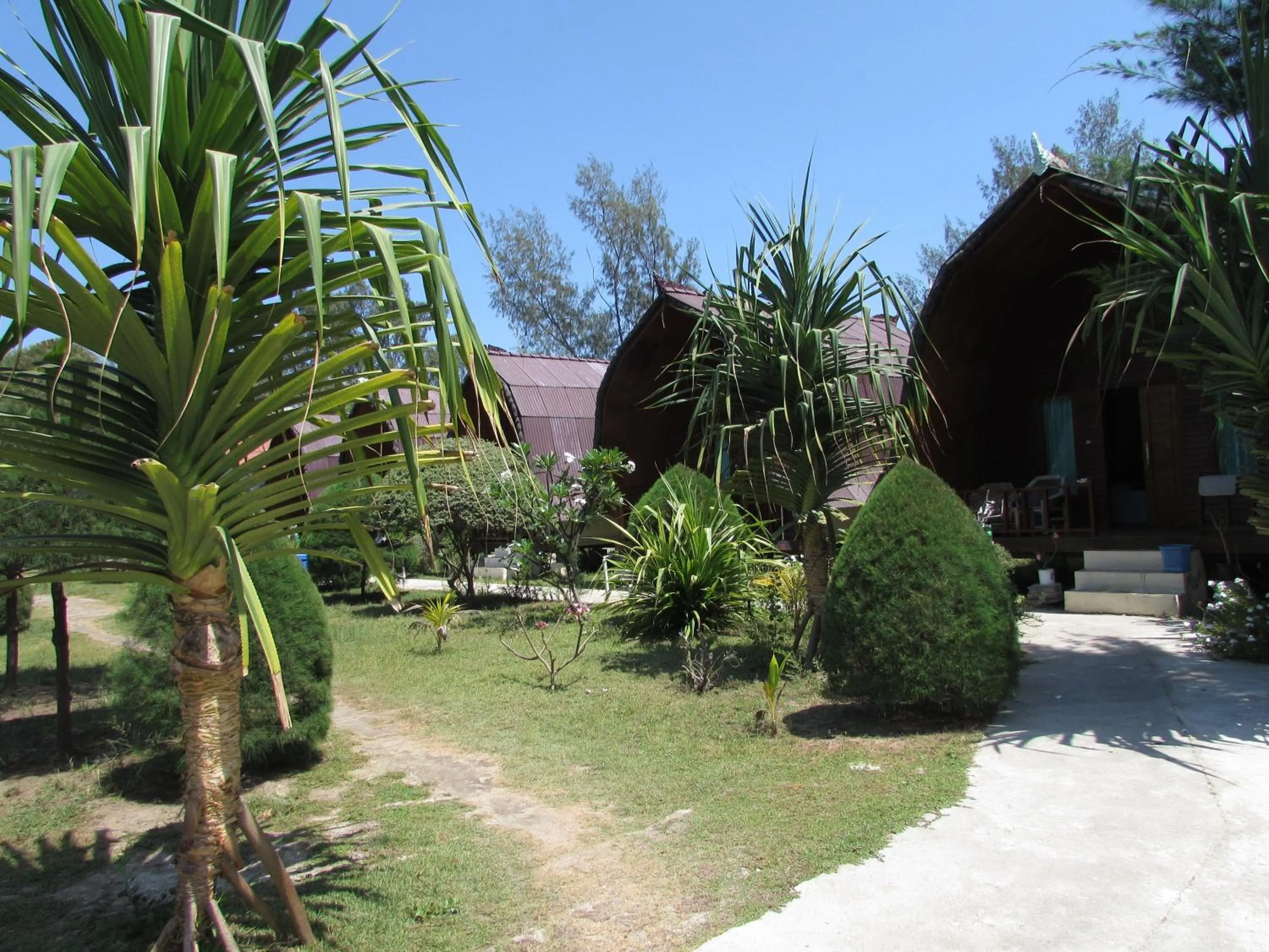 Garden view in II Bungalow