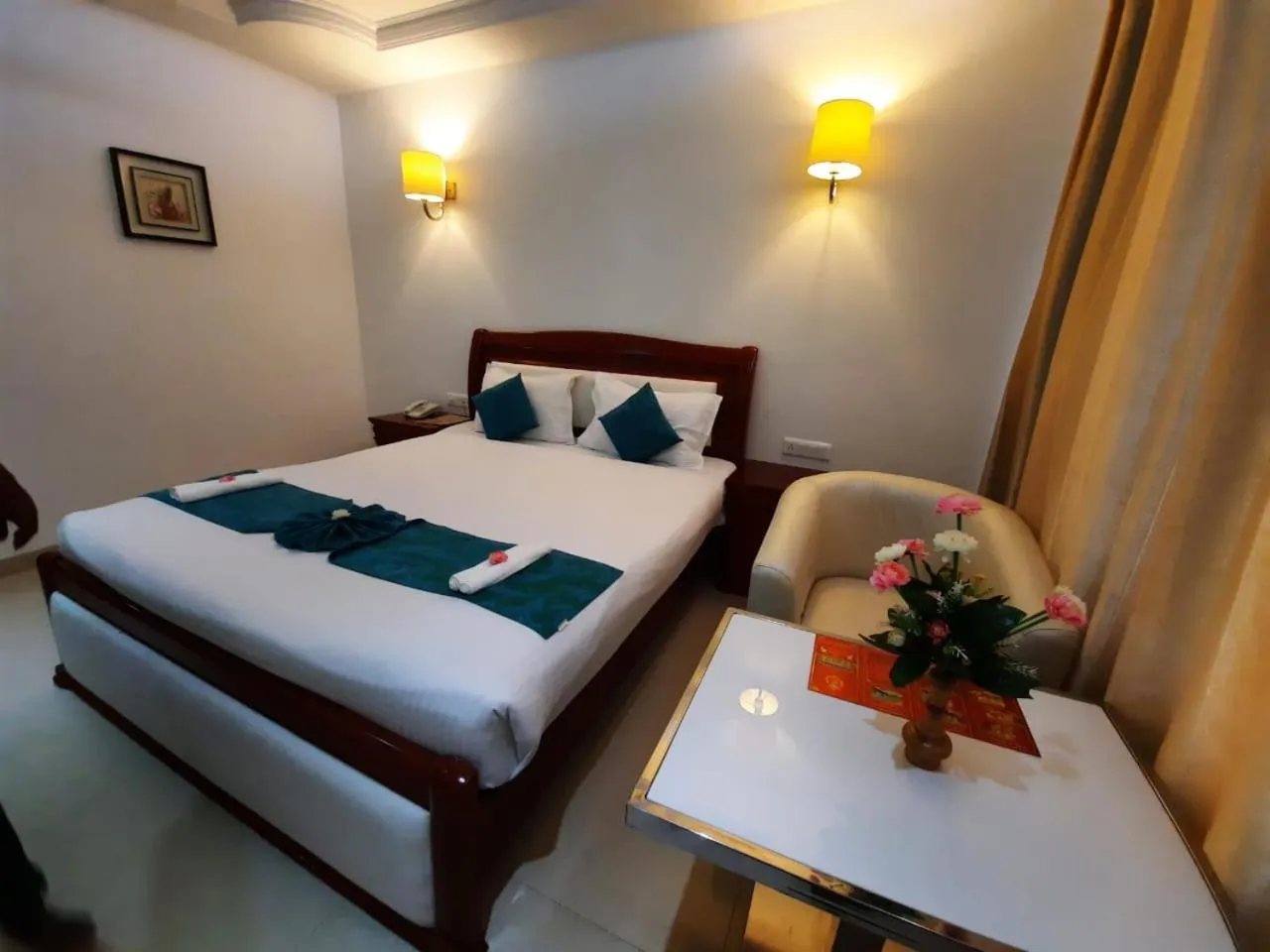 Photo of the whole room, Bed in Hotel SS Palace , Rameswaram