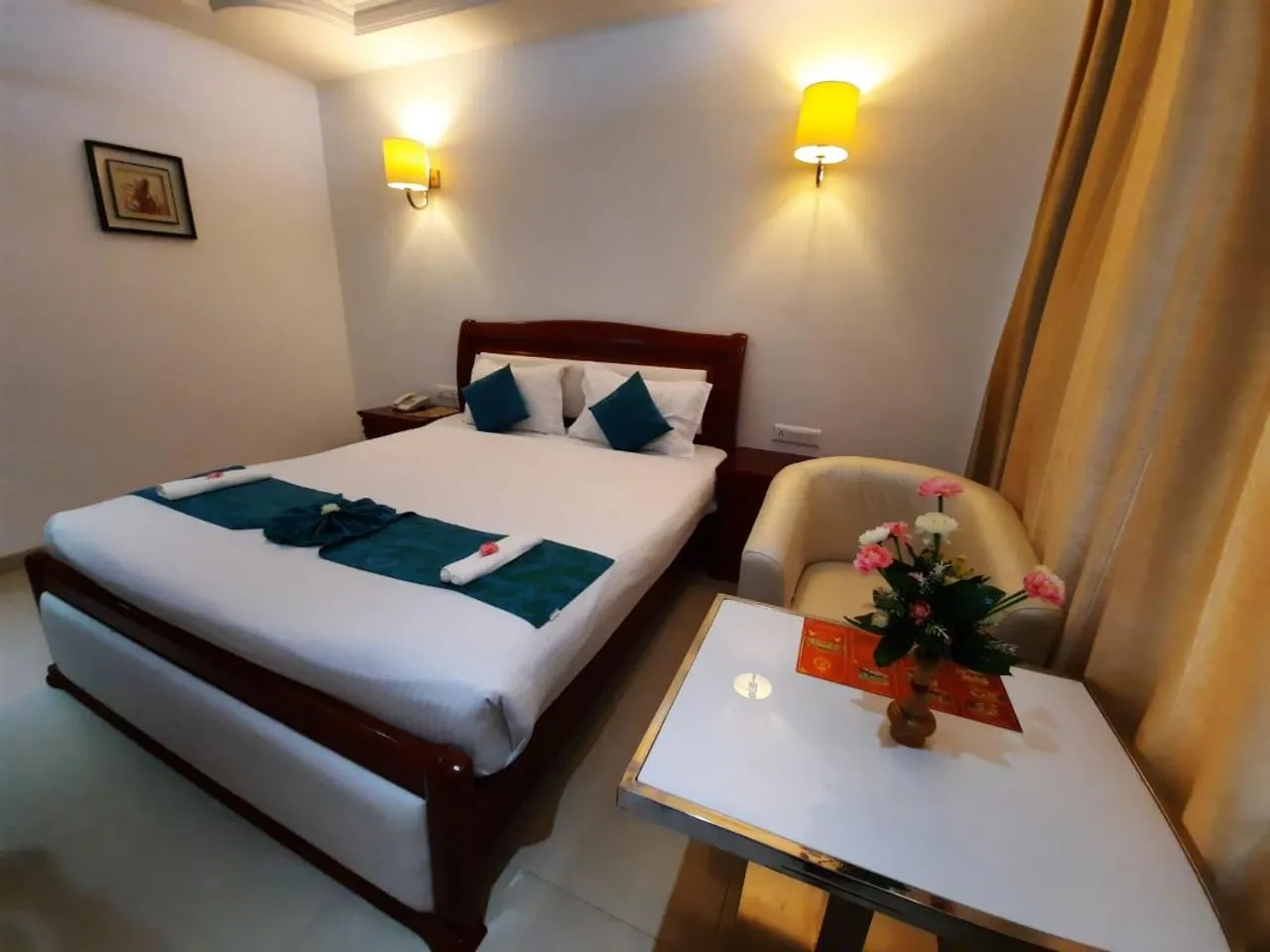 Photo of the whole room, Bed in Hotel SS Palace , Rameswaram