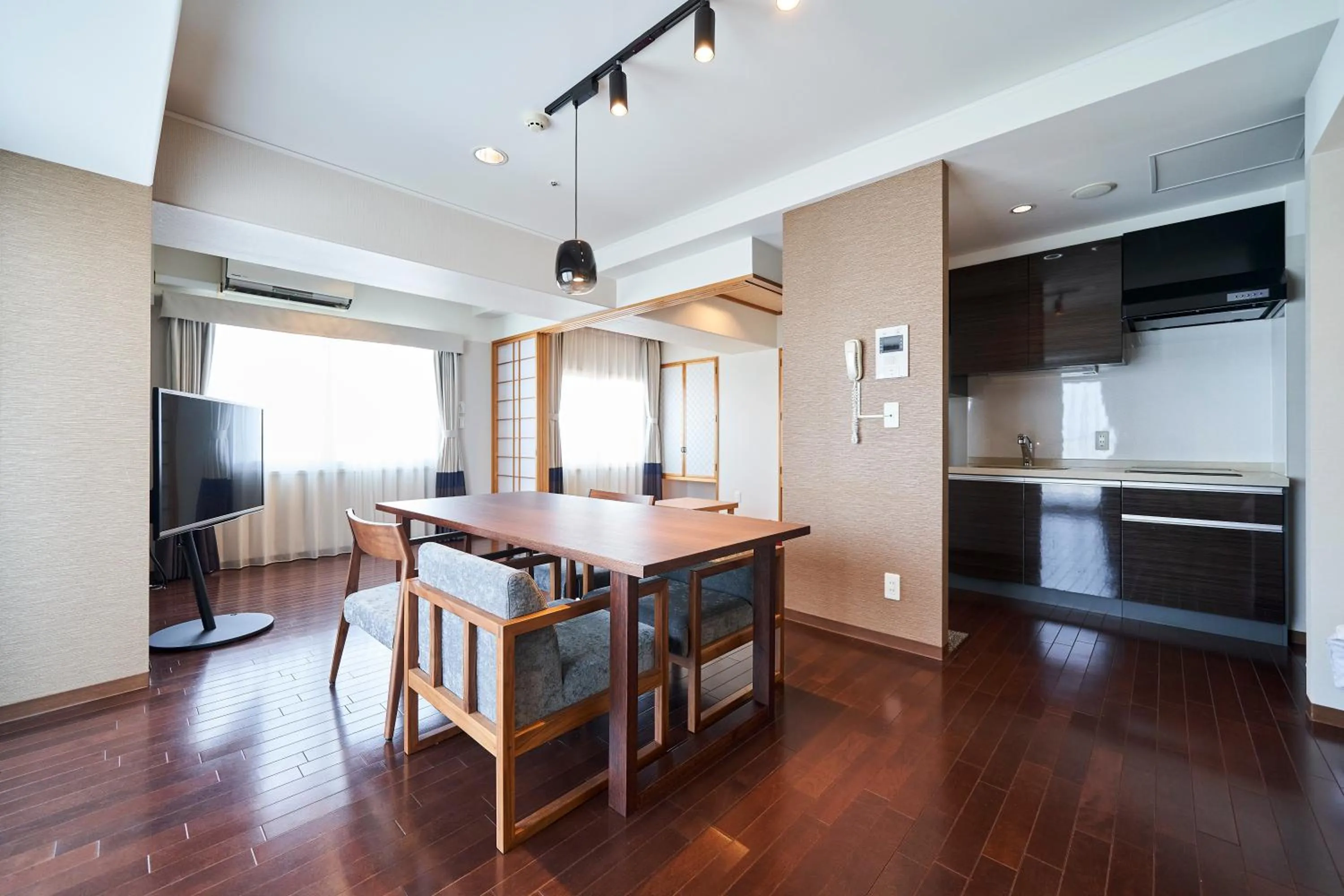 Kitchen or kitchenette in Hotel Global View Hakodate