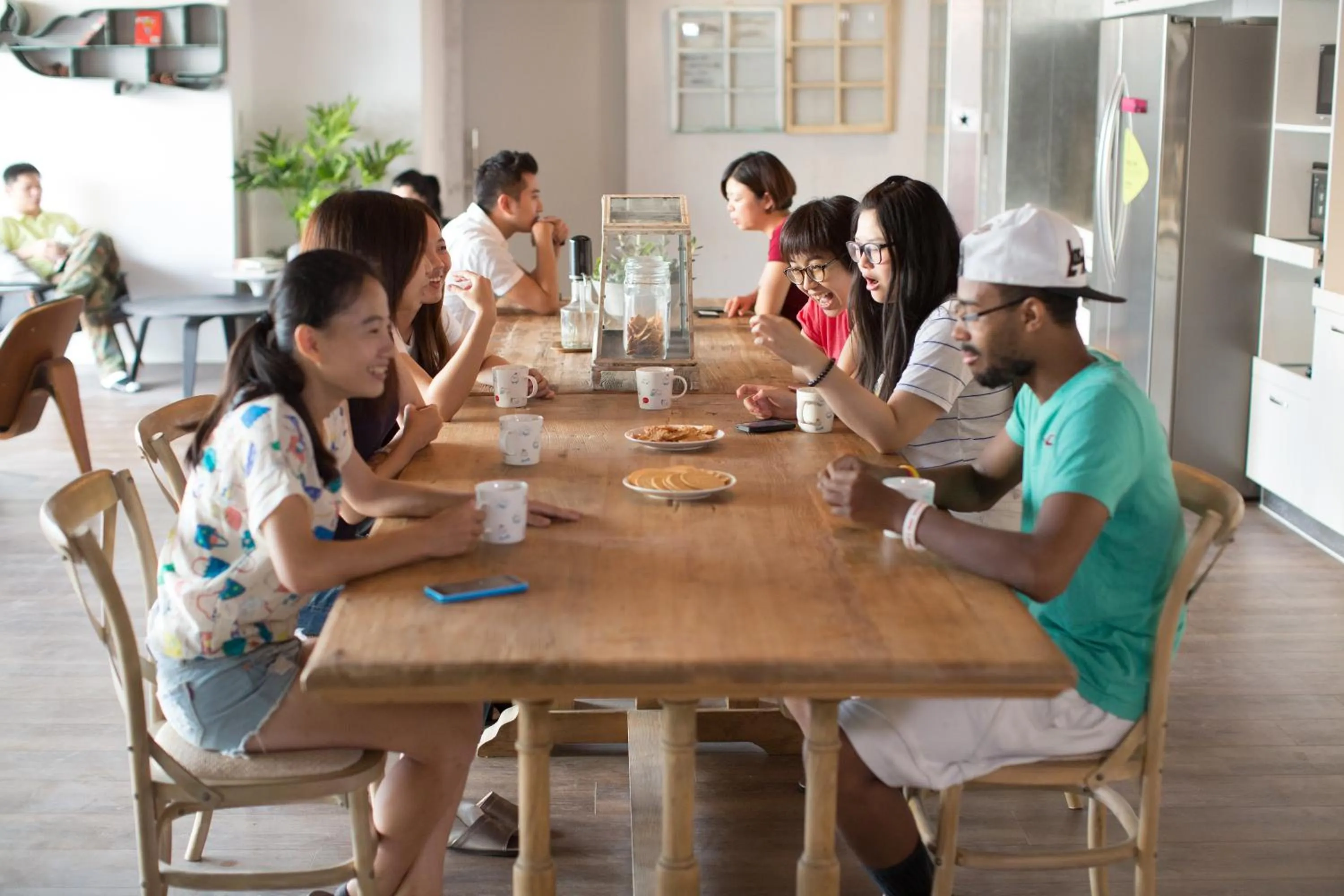 Communal lounge/ TV room in Light Hostel - Tainan