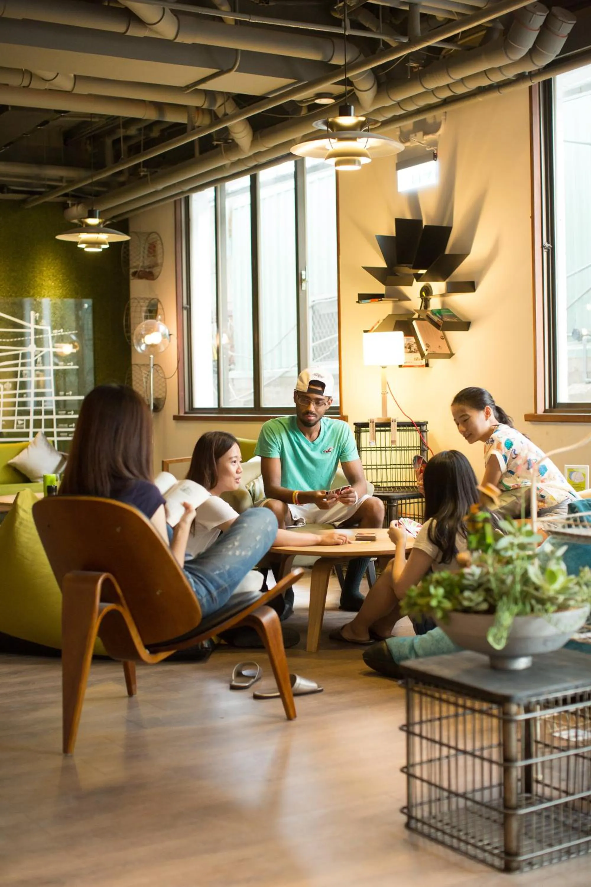 Communal lounge/ TV room in Light Hostel - Tainan