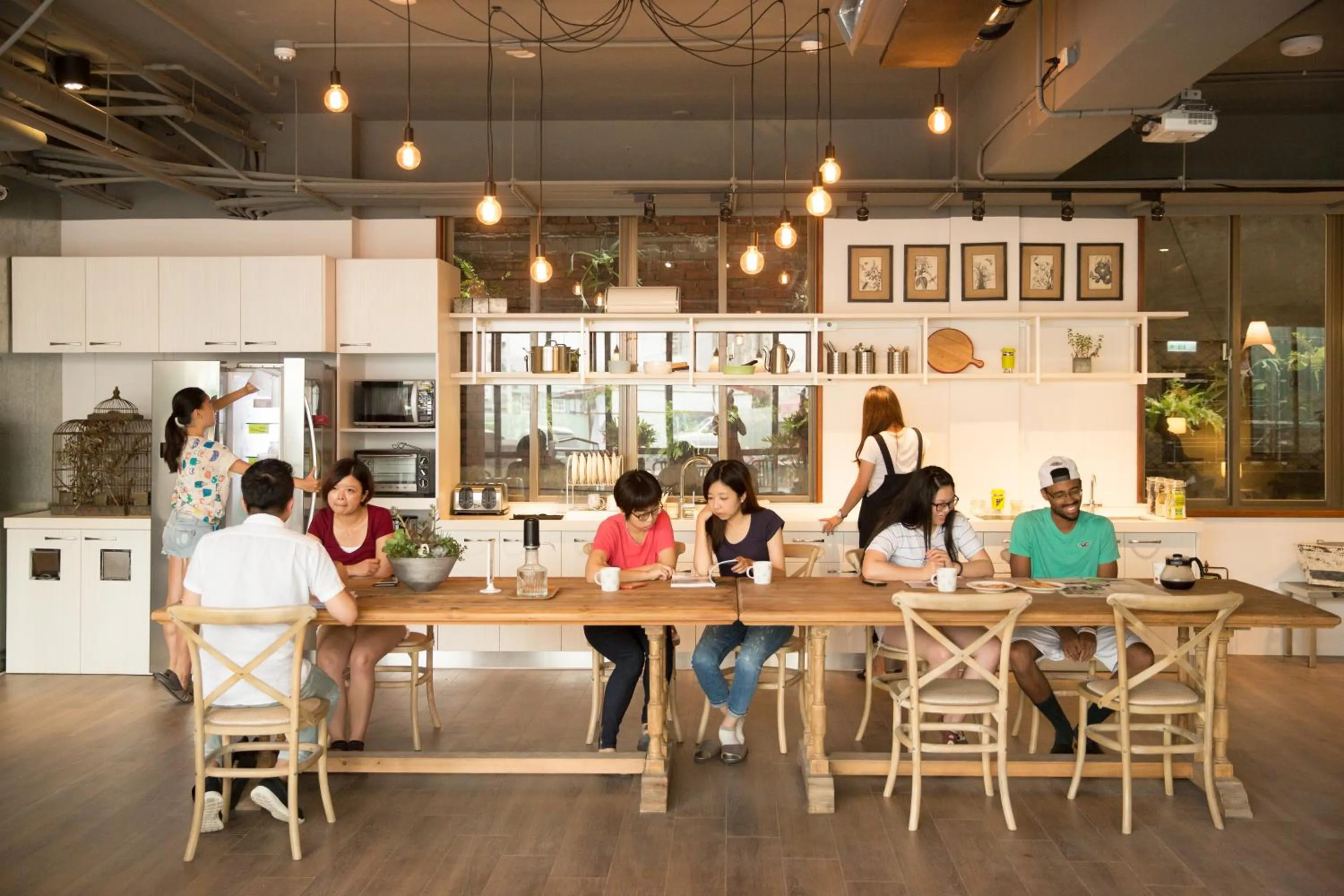 Communal lounge/ TV room in Light Hostel - Tainan