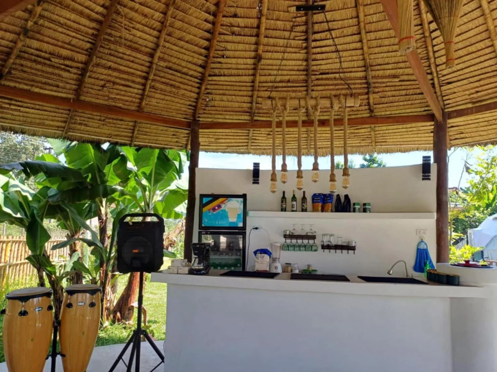 Lounge or bar in Sabai Glamping Vang Vieng