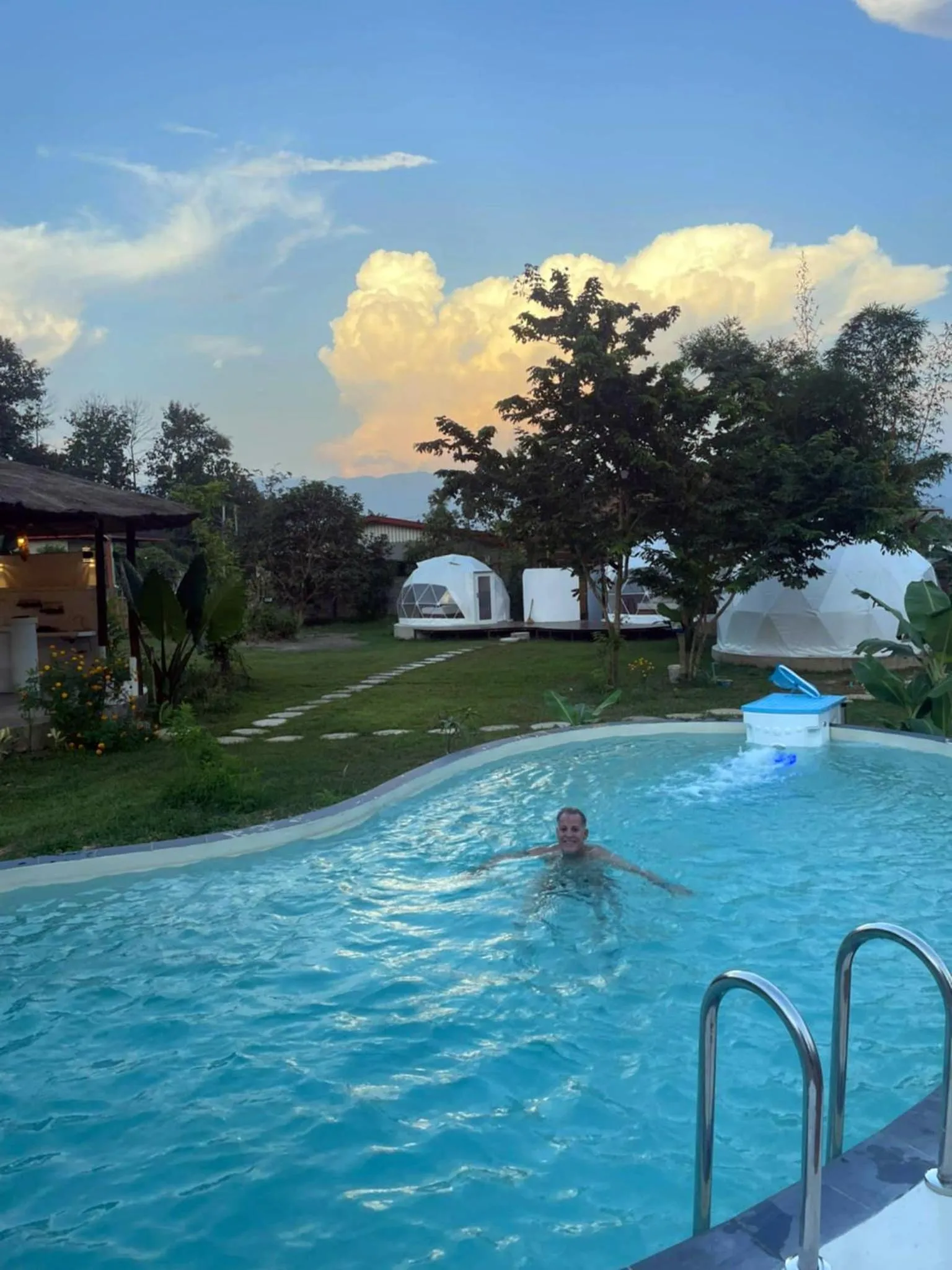 Swimming pool in Sabai Glamping Vang Vieng