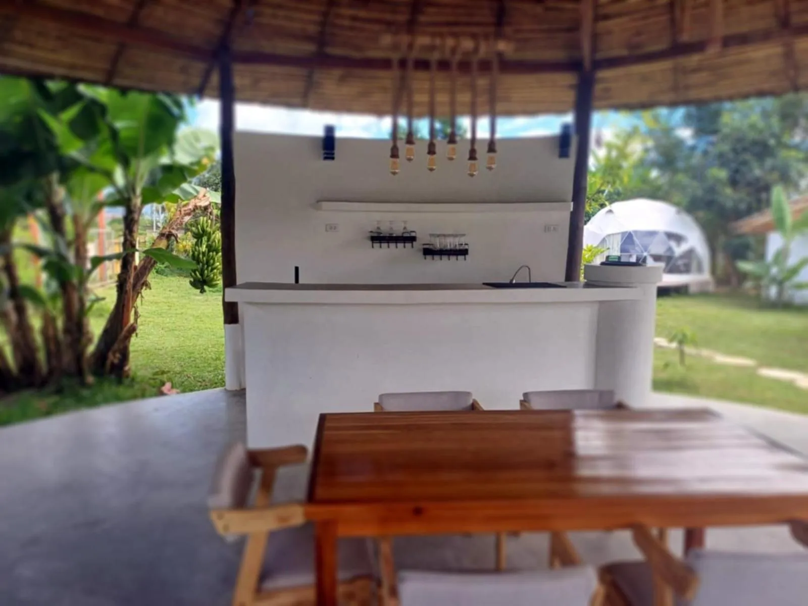 Dining area in Sabai Glamping Vang Vieng