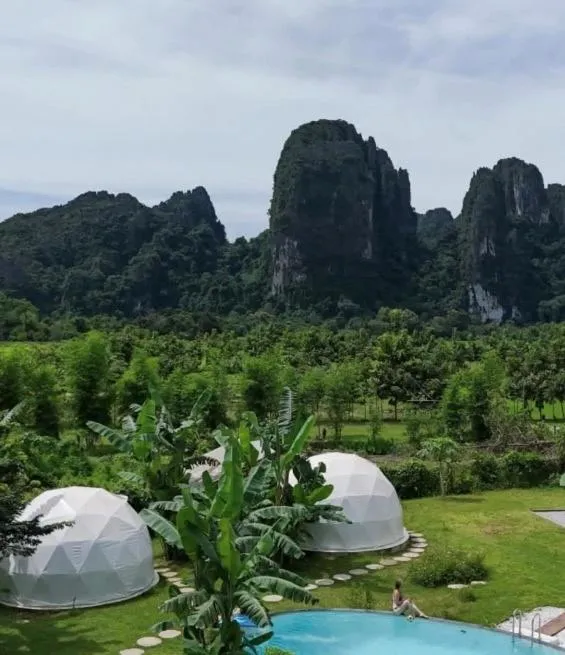Mountain view in Sabai Glamping Vang Vieng
