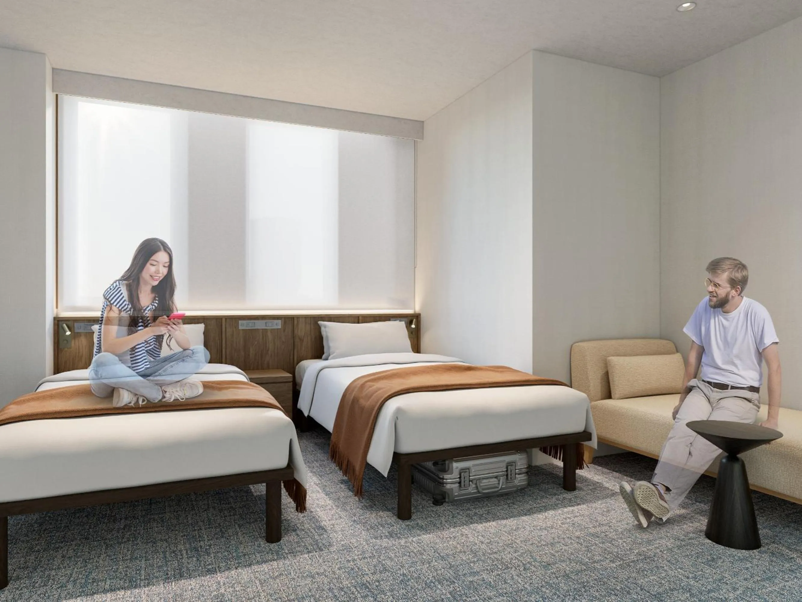 Bed in The OneFive Tokyo Kameido