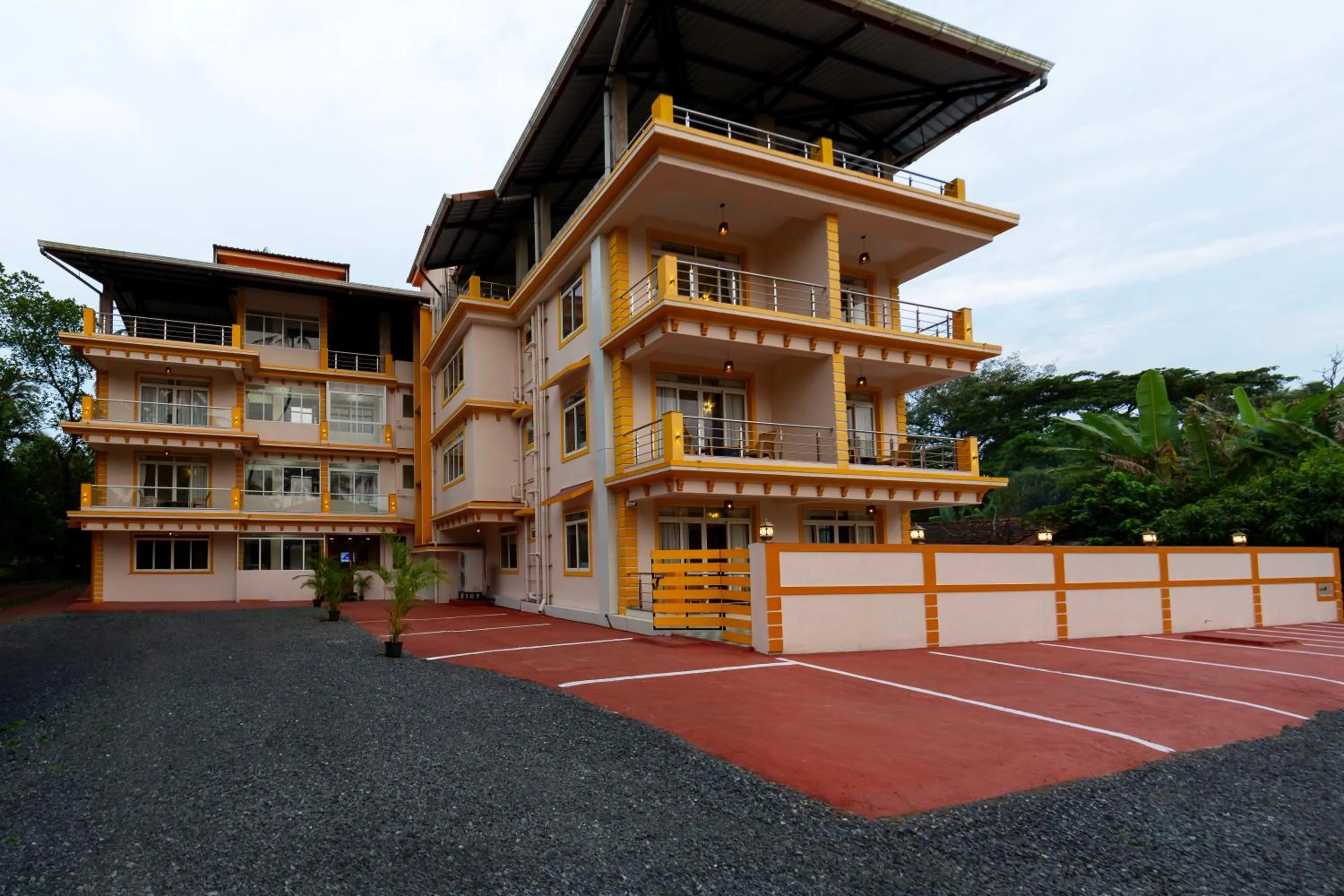 Property building in Lykke Suites- 2-min Drive to Colva Beach-By Goan Felicidade Hospitality PVT LTD