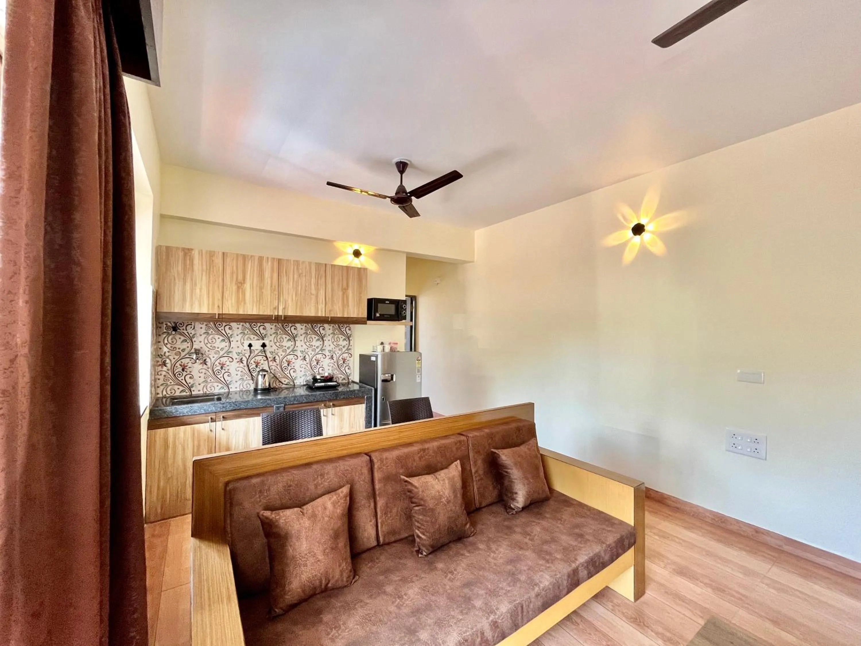 Seating area in Lykke Suites- 2-min Drive to Colva Beach-By Goan Felicidade Hospitality PVT LTD