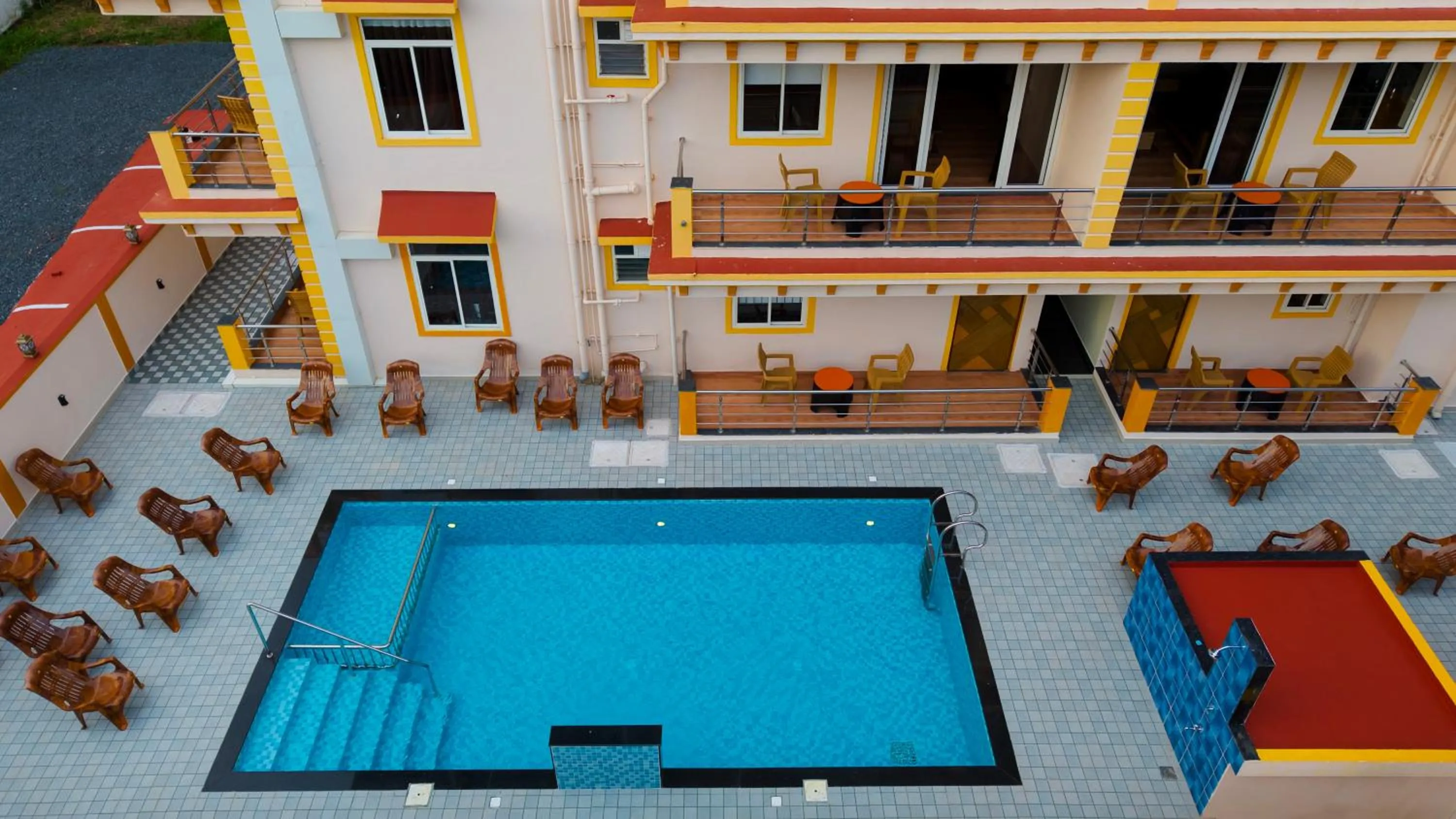Swimming pool in Lykke Suites- 2-min Drive to Colva Beach-By Goan Felicidade Hospitality PVT LTD