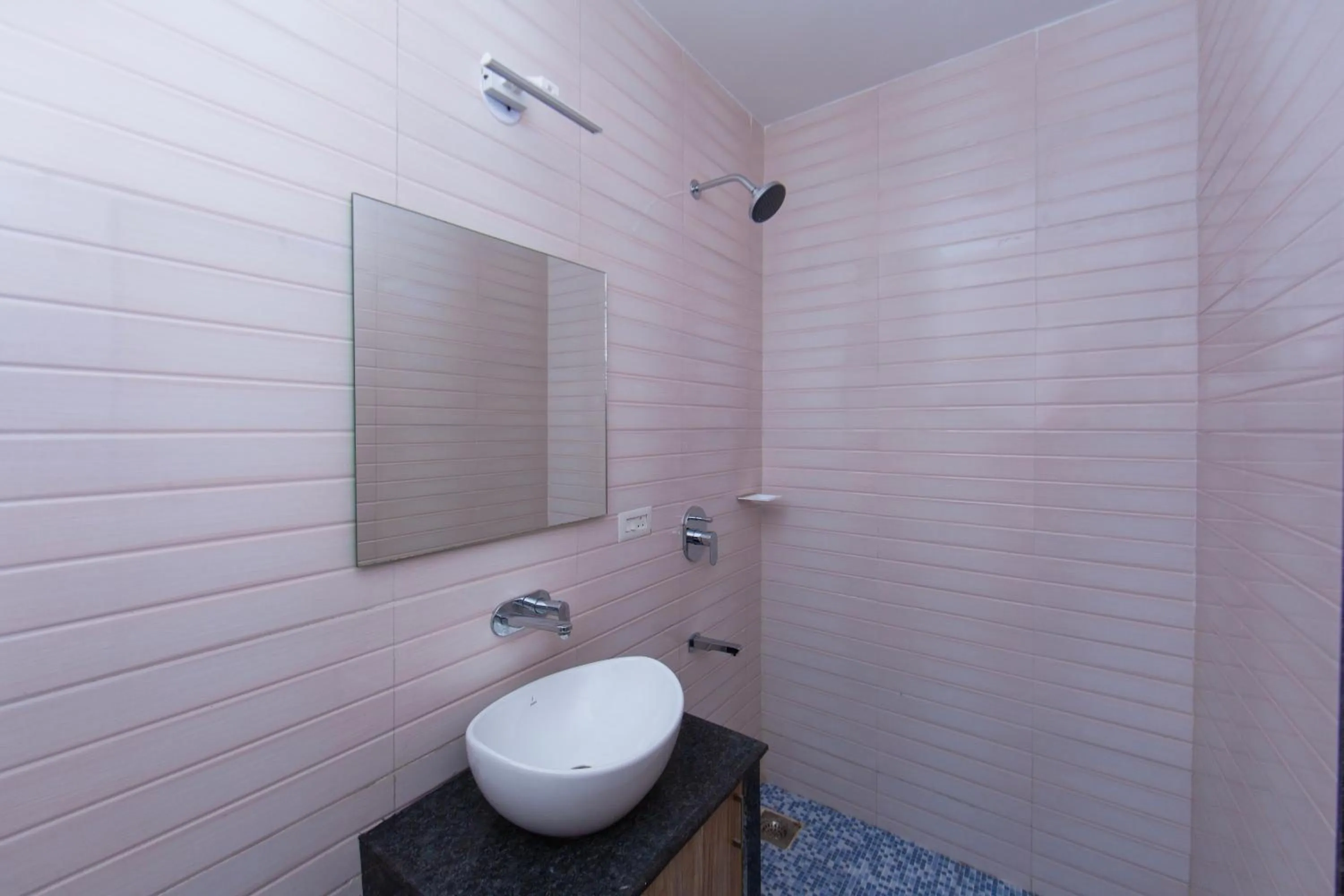 Bathroom in Lykke Suites- 2-min Drive to Colva Beach-By Goan Felicidade Hospitality PVT LTD