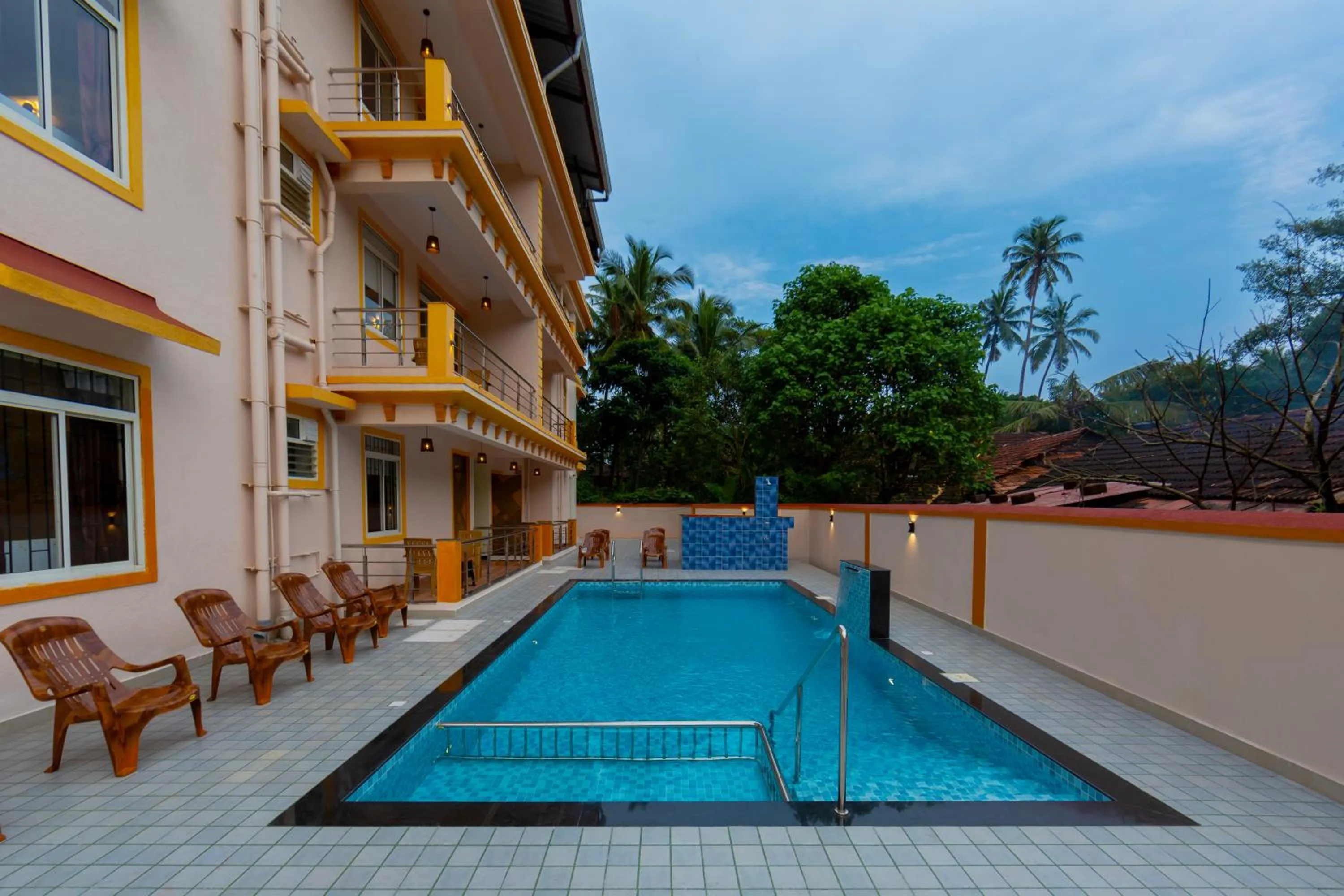 Property building in Lykke Suites- 2-min Drive to Colva Beach-By Goan Felicidade Hospitality PVT LTD