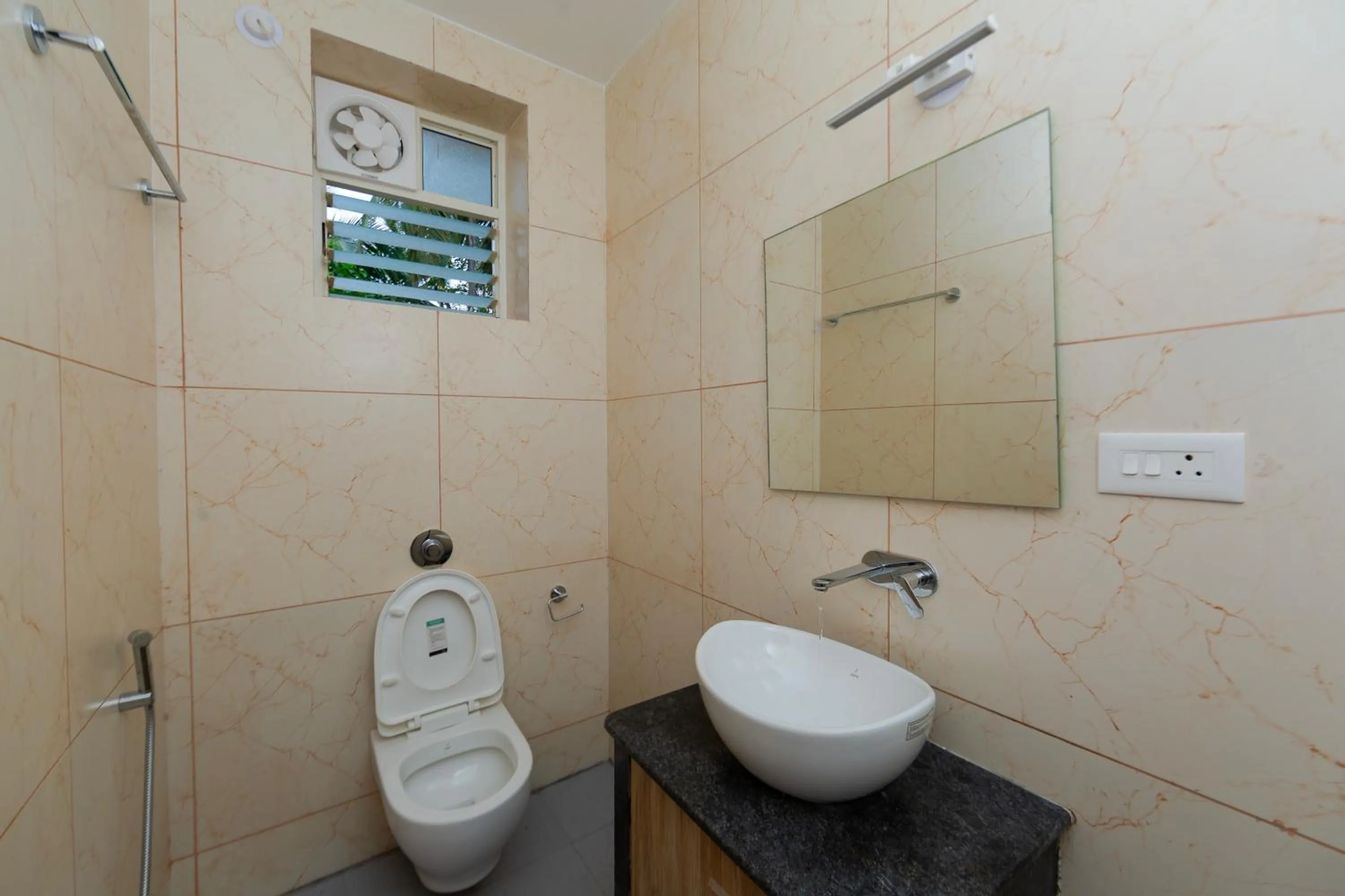 Bathroom in Lykke Suites- 2-min Drive to Colva Beach-By Goan Felicidade Hospitality PVT LTD