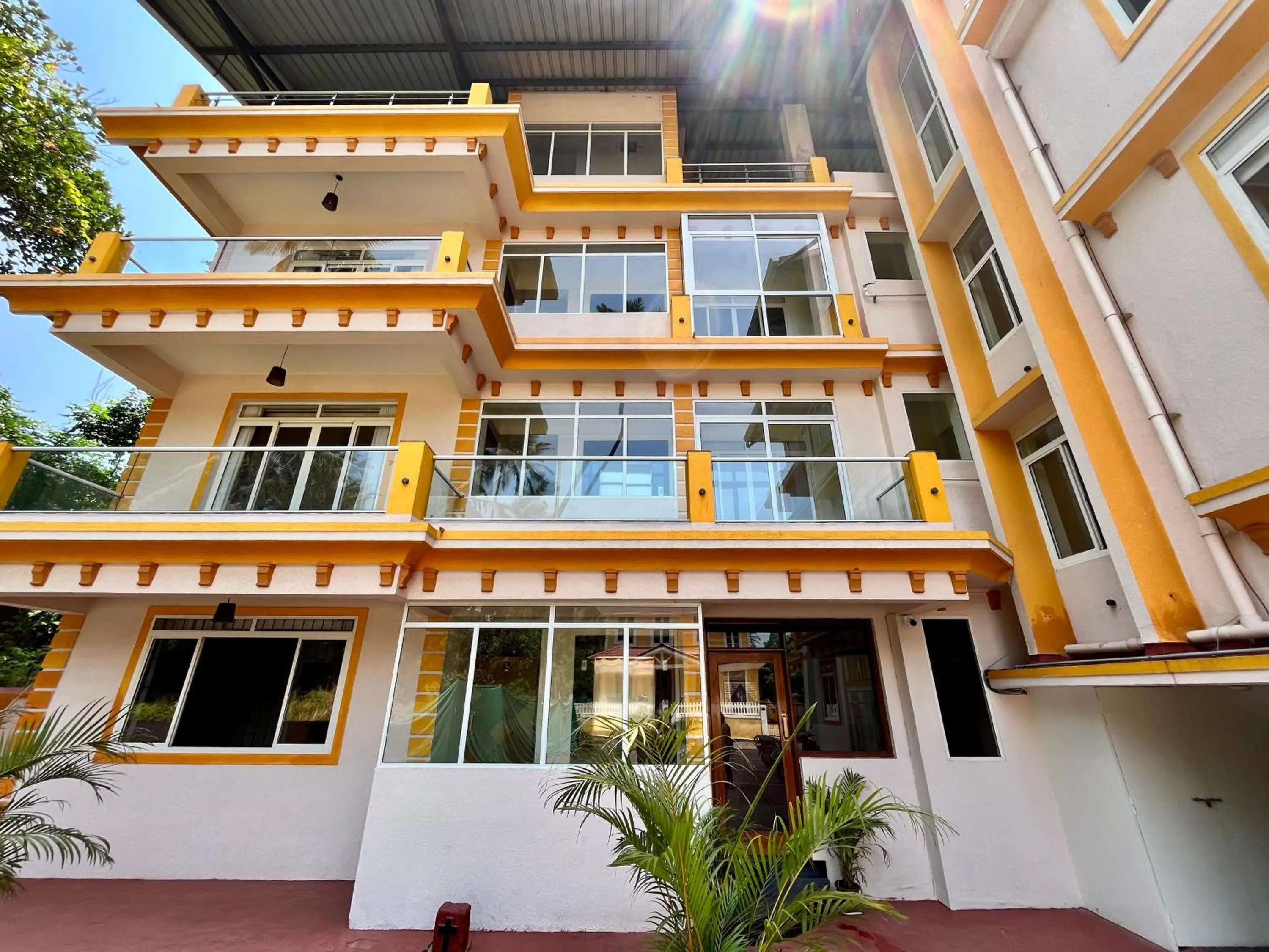 Patio in Lykke Suites- 2-min Drive to Colva Beach-By Goan Felicidade Hospitality PVT LTD