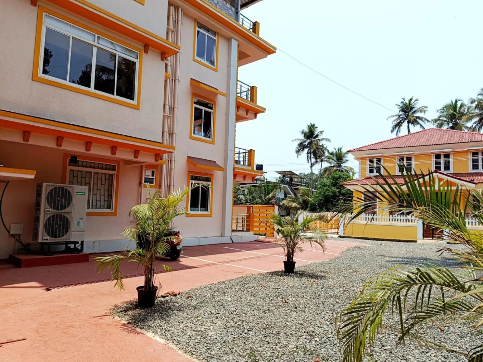 Property building in Lykke Suites- 2-min Drive to Colva Beach-By Goan Felicidade Hospitality PVT LTD