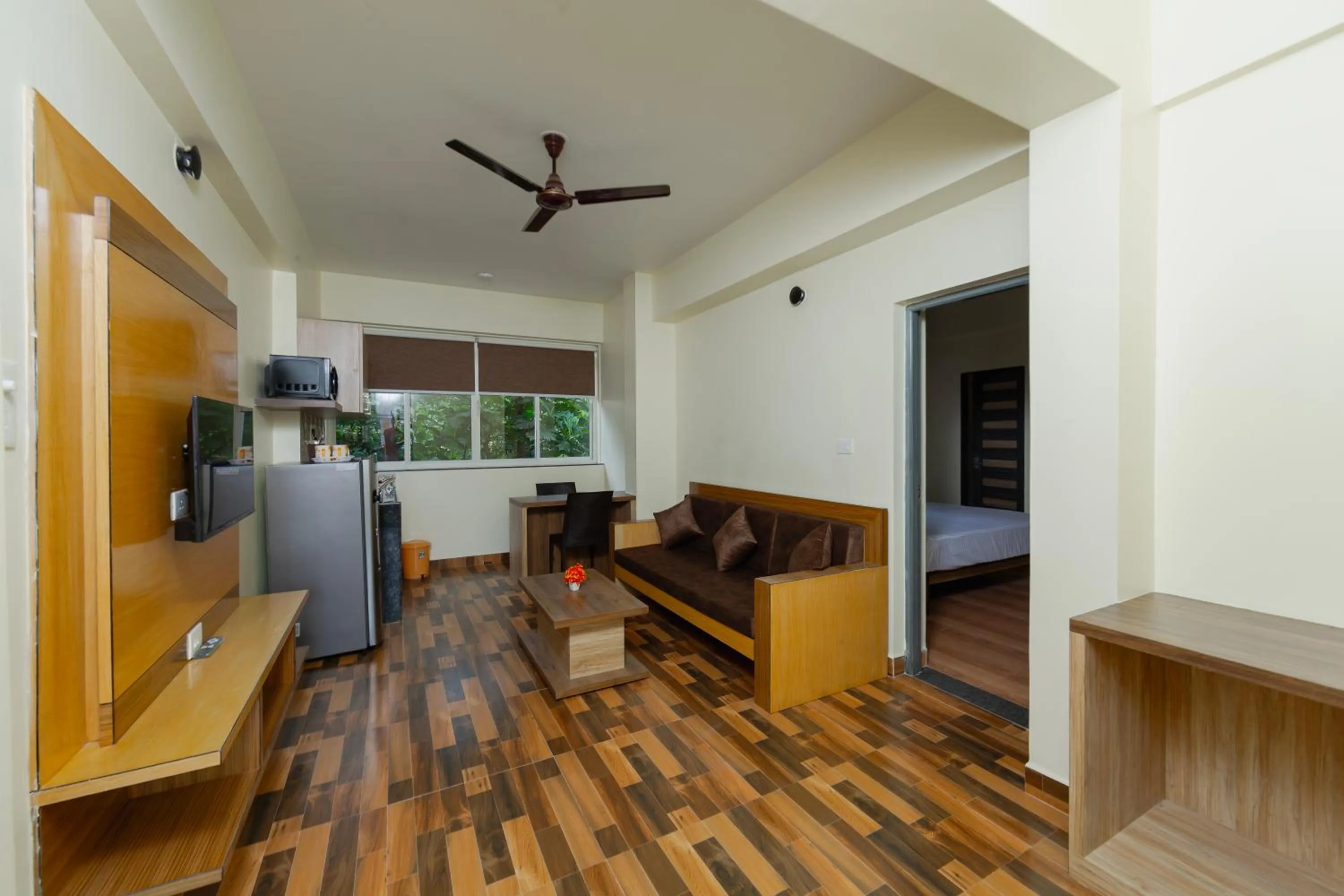 TV and multimedia in Lykke Suites- 2-min Drive to Colva Beach-By Goan Felicidade Hospitality PVT LTD