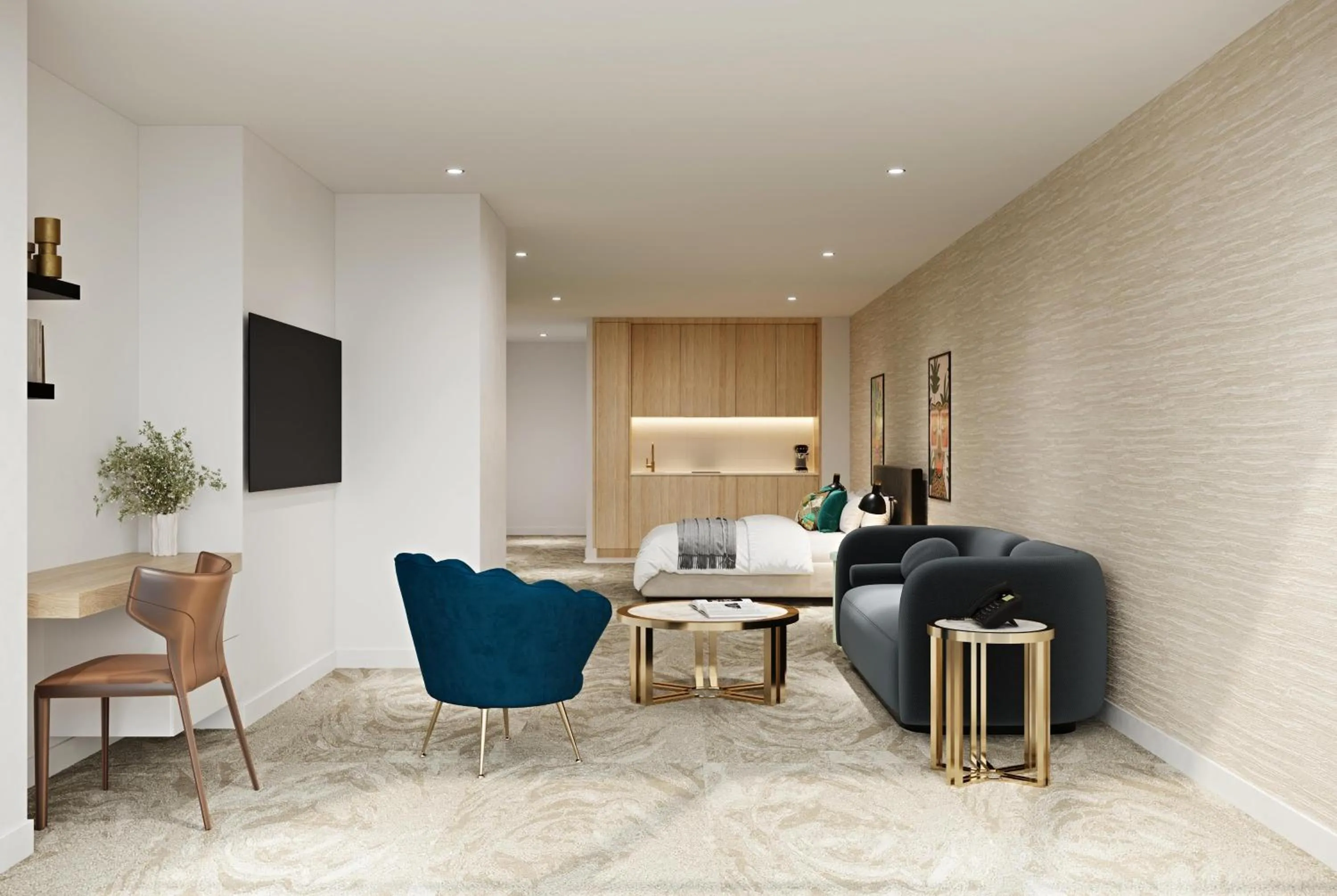 Bedroom in TRYP by Wyndham Southport Gold Coast Hotel Apartments