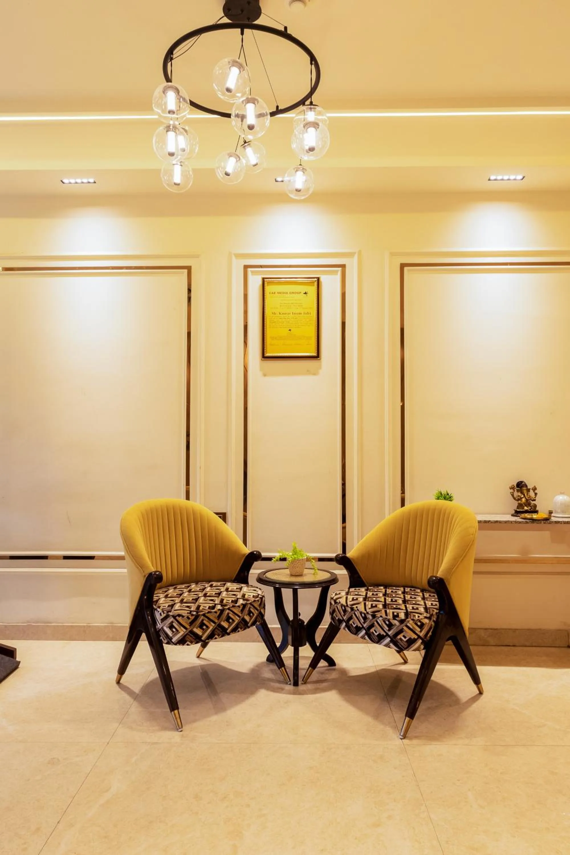 Seating area in Dahabi Venue Premium- Free Airport Pick up or Drop