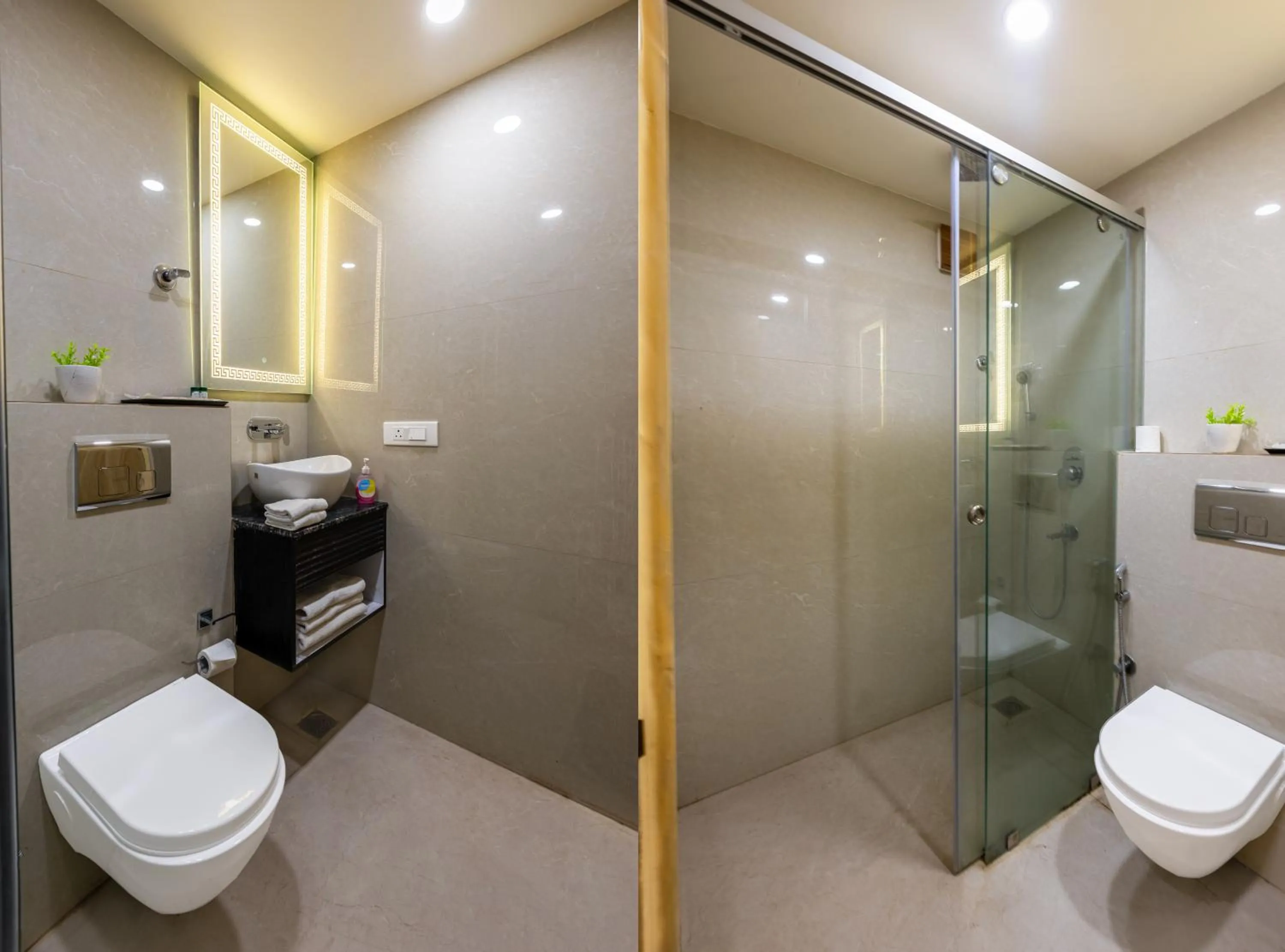 Shower in Dahabi Venue Premium- Free Airport Pick up or Drop