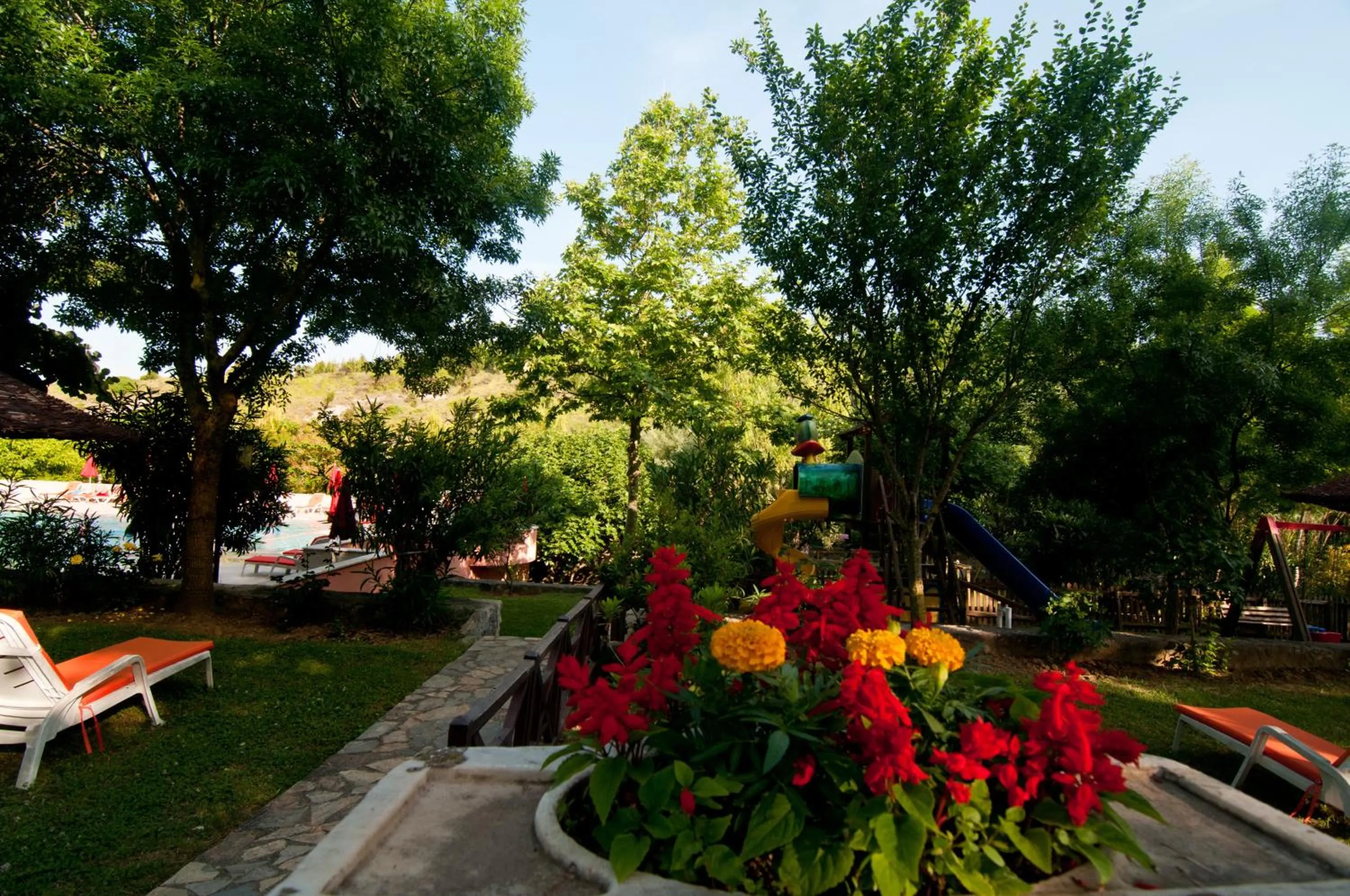 Garden view in Fener Motel