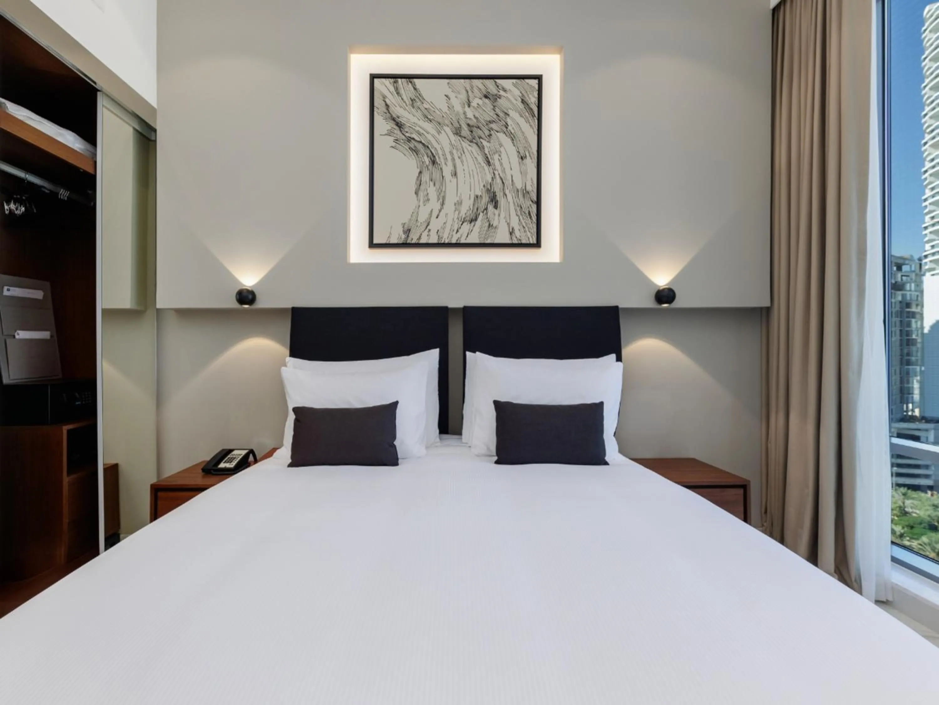 Bedroom, Bed in Holiday Inn Dubai Village Circle by IHG