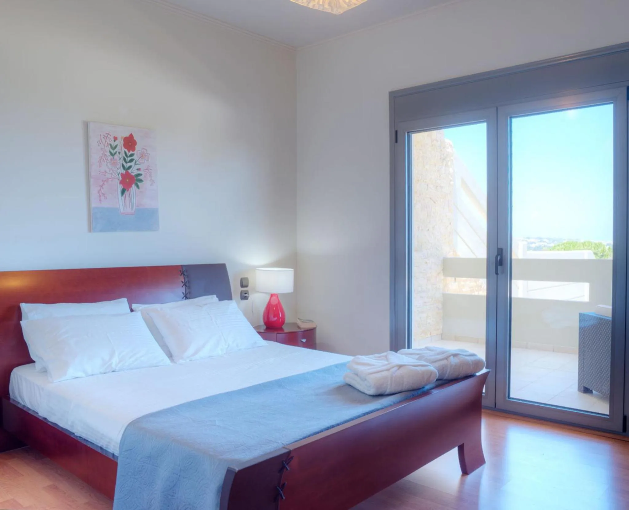 Bedroom, Bed in Villa Artemis