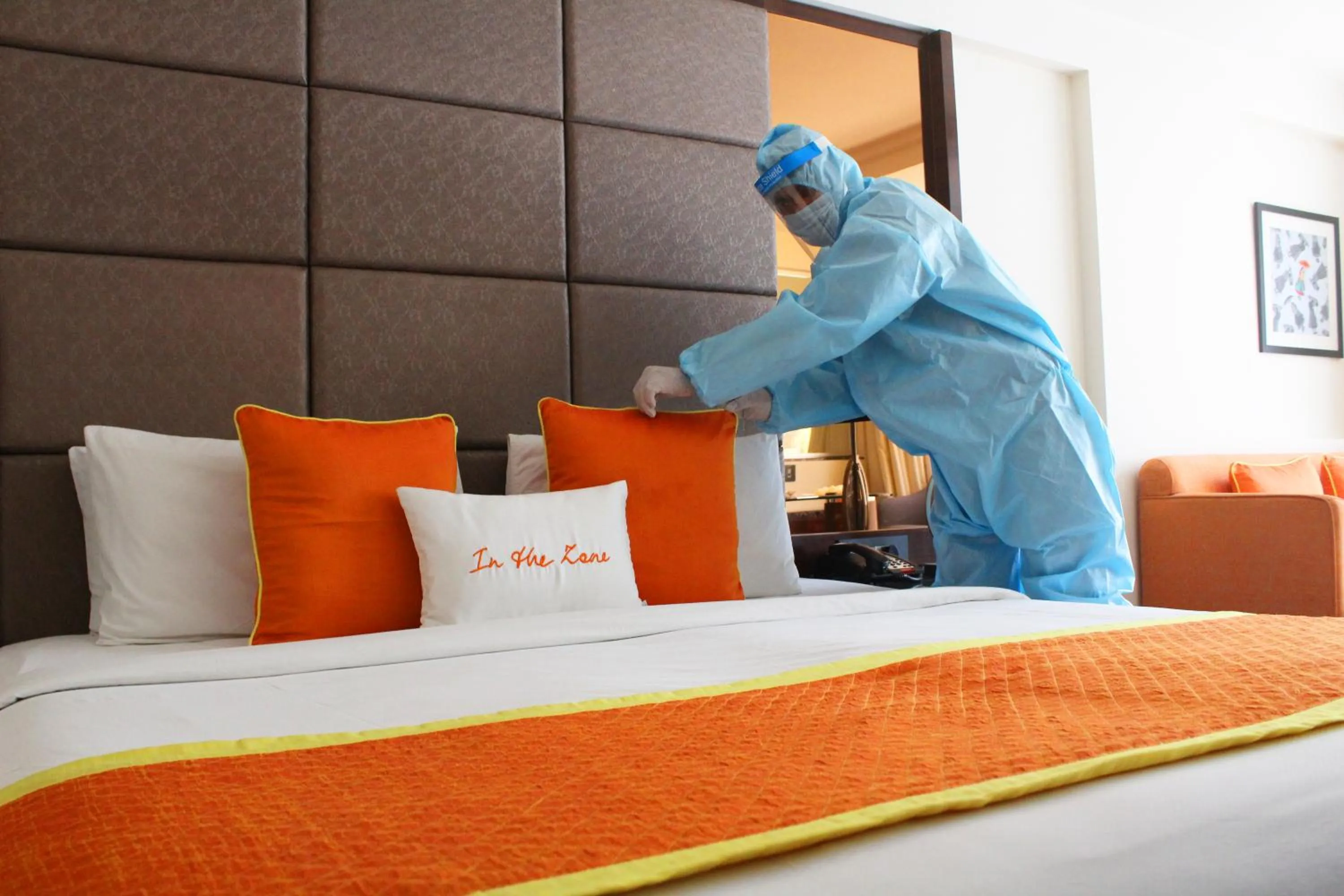 Bedroom, Bed in Zone By The Park , Bani Park Jaipur