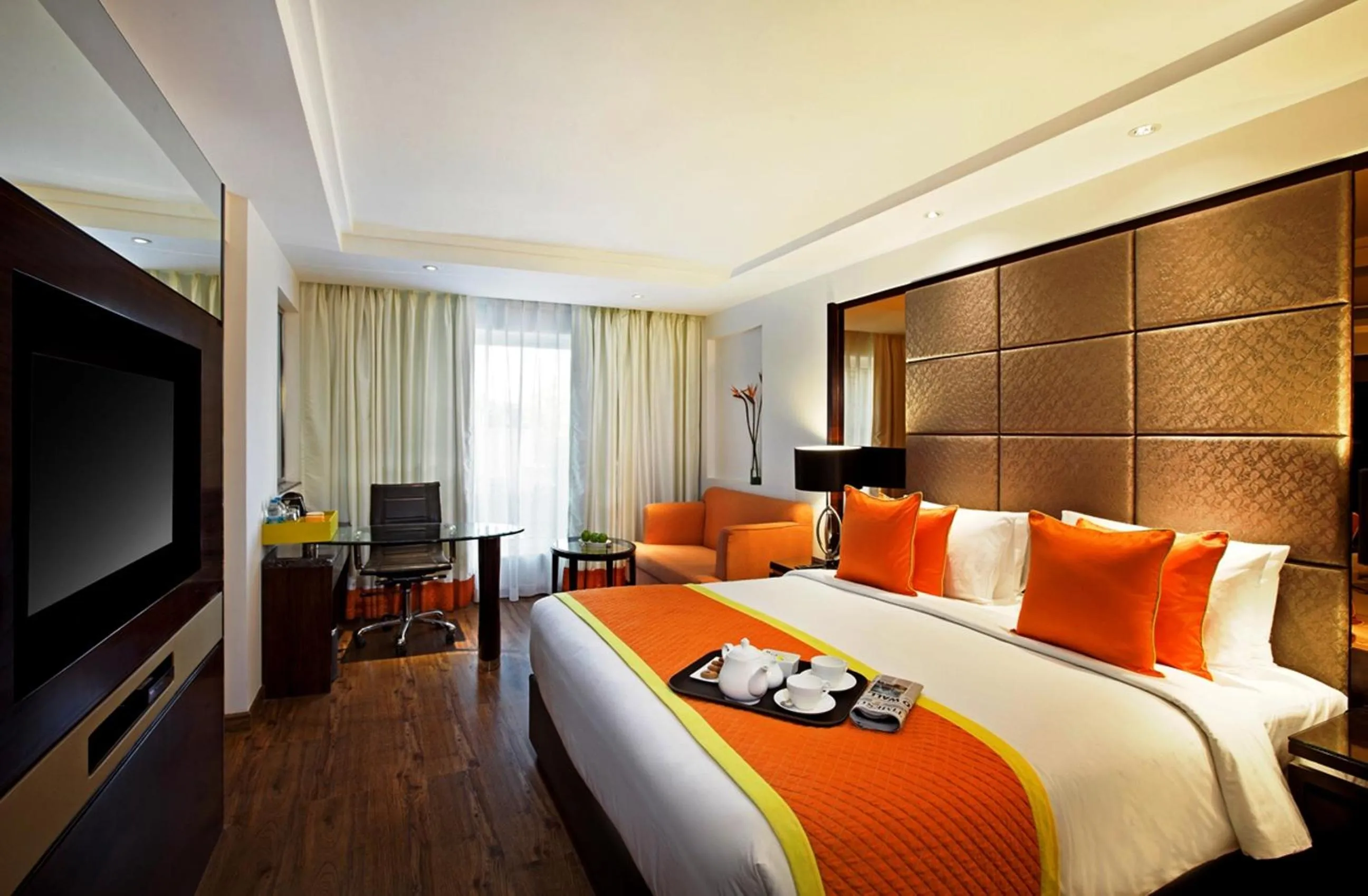 Bedroom, Bed in Zone By The Park , Bani Park Jaipur