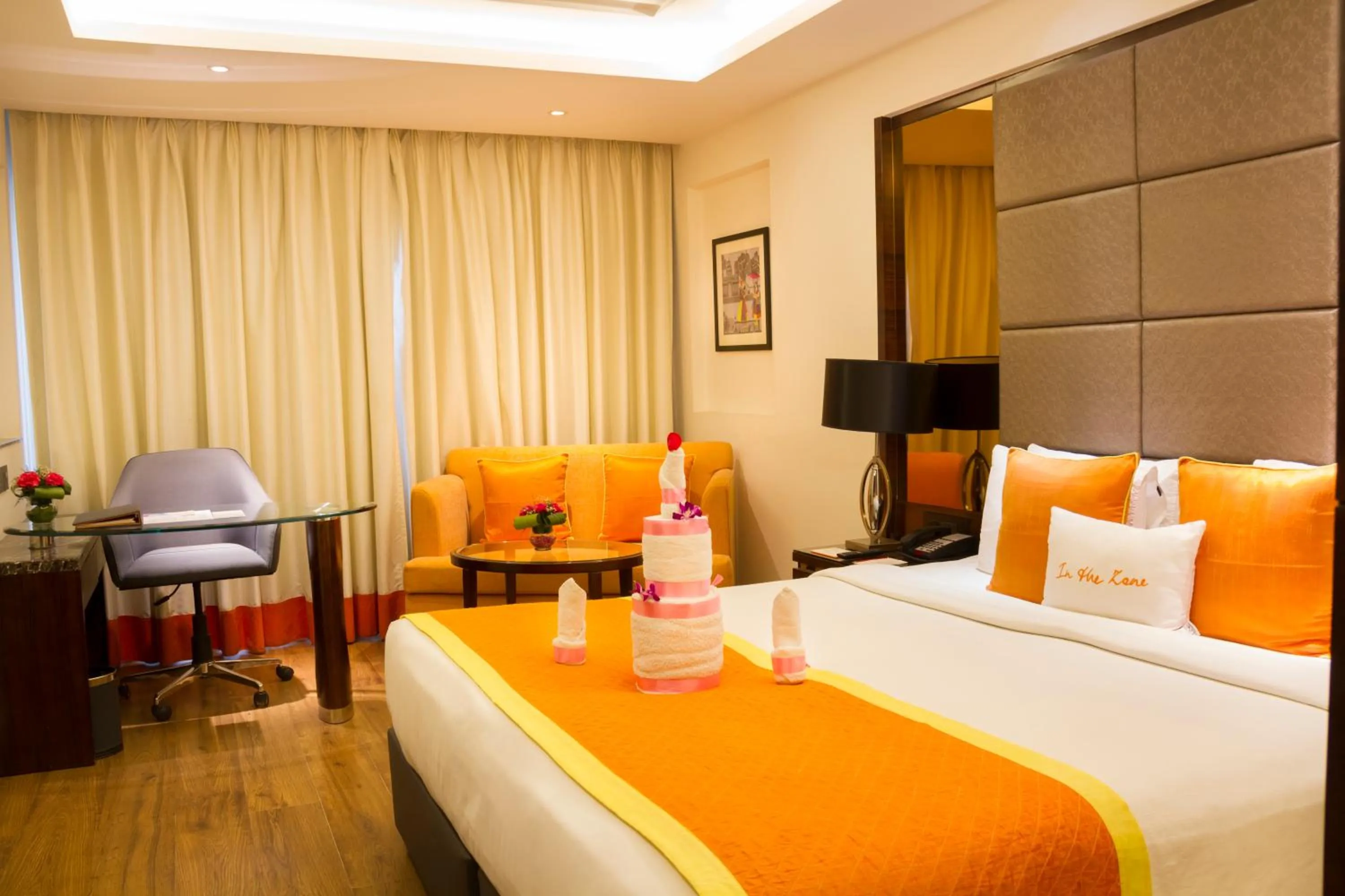 Photo of the whole room, Bed in Zone By The Park , Bani Park Jaipur